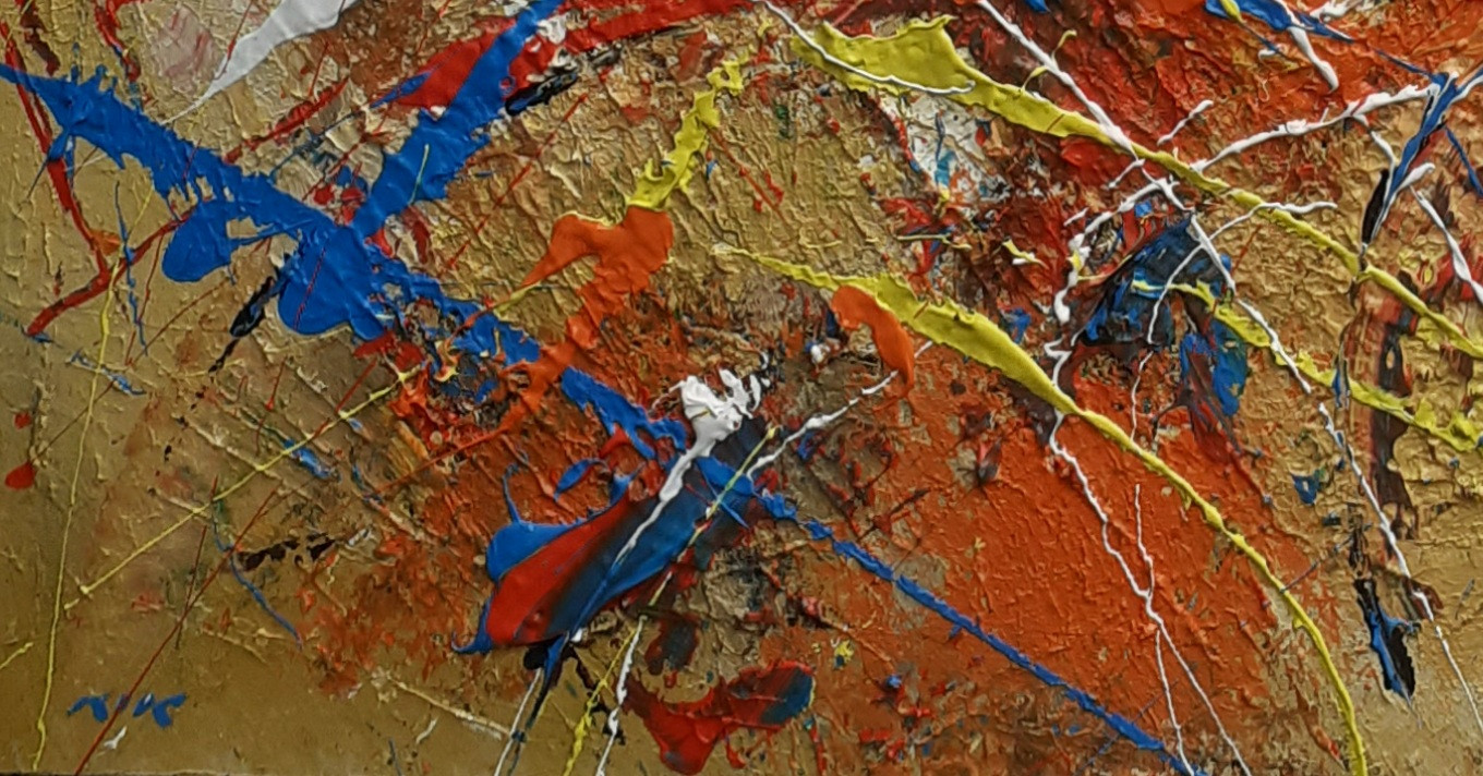 Janusz Kik, Tache et Tiret 98, peinture - Galerie de vente et d’achat d’art contemporain en ligne Artalistic