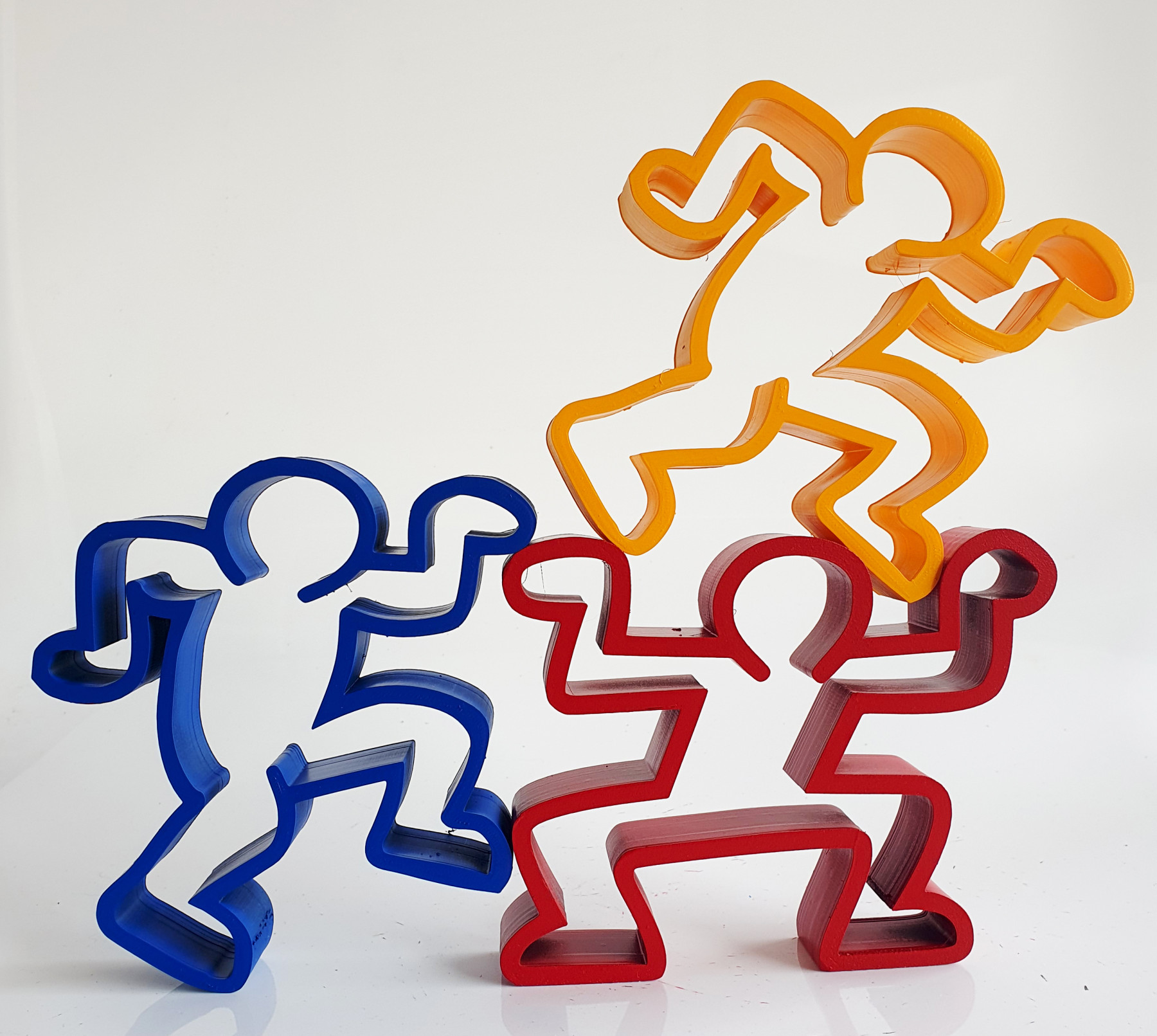 Spyddy, 3 boys Haring, sculpture - Galerie de vente et d’achat d’art contemporain en ligne Artalistic