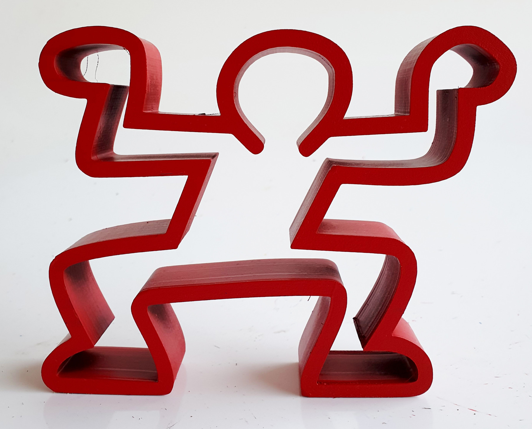 Spyddy, Mini boy rouge Haring, sculpture - Galerie de vente et d’achat d’art contemporain en ligne Artalistic