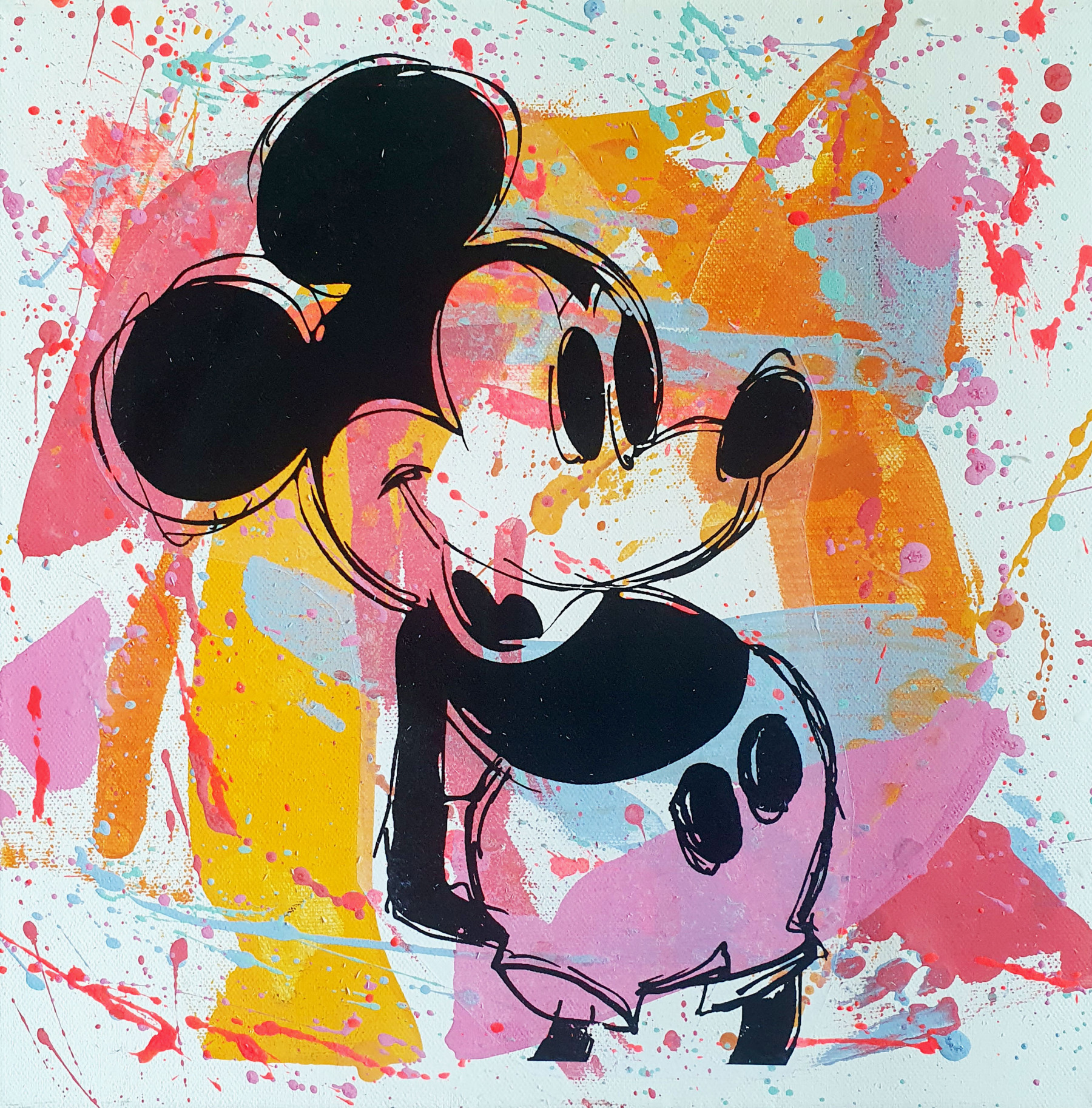 PyB, Mickey Warhol, peinture - Galerie de vente et d’achat d’art contemporain en ligne Artalistic