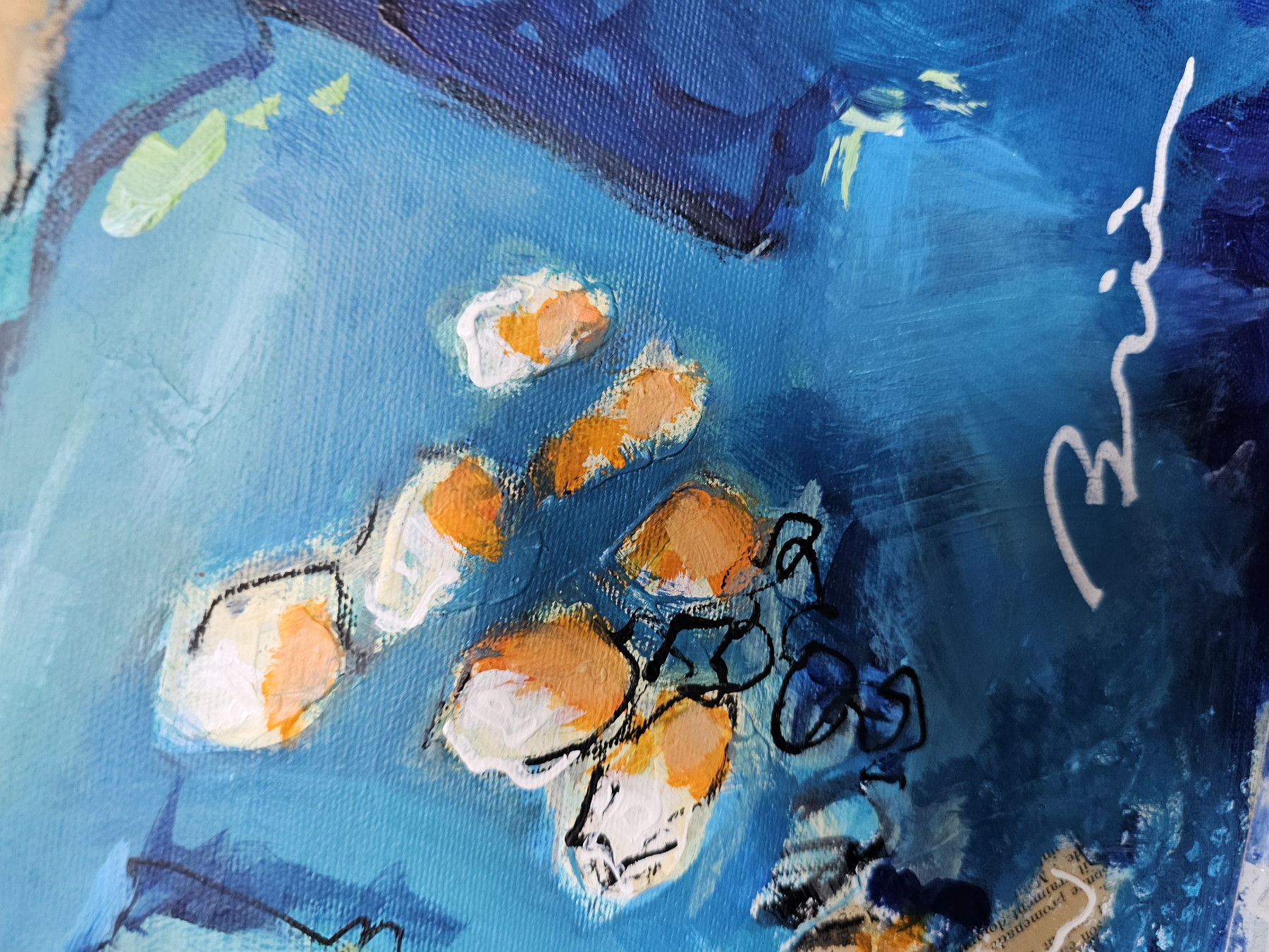 Patrick Brière, Et au milieu coule une rivière, peinture - Galerie de vente et d’achat d’art contemporain en ligne Artalistic