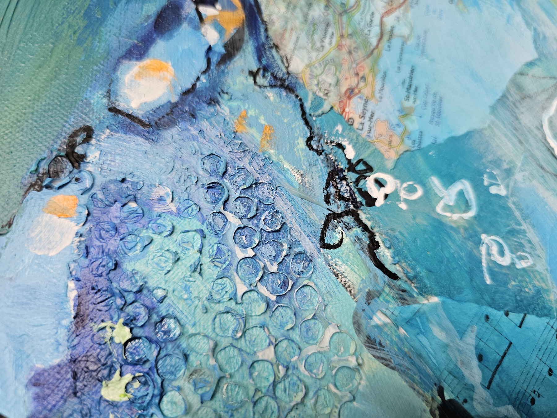 Patrick Brière, Et au milieu coule une rivière, peinture - Galerie de vente et d’achat d’art contemporain en ligne Artalistic
