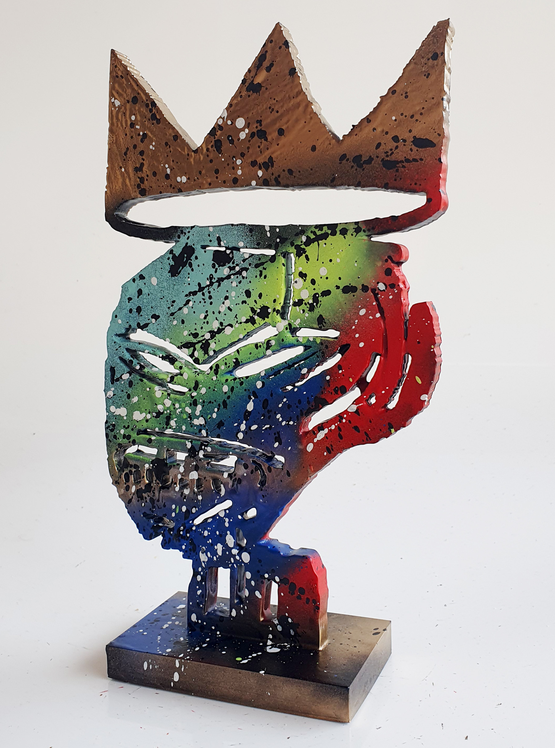 Spaco, tete roi Basquiat, sculpture - Galerie de vente et d’achat d’art contemporain en ligne Artalistic