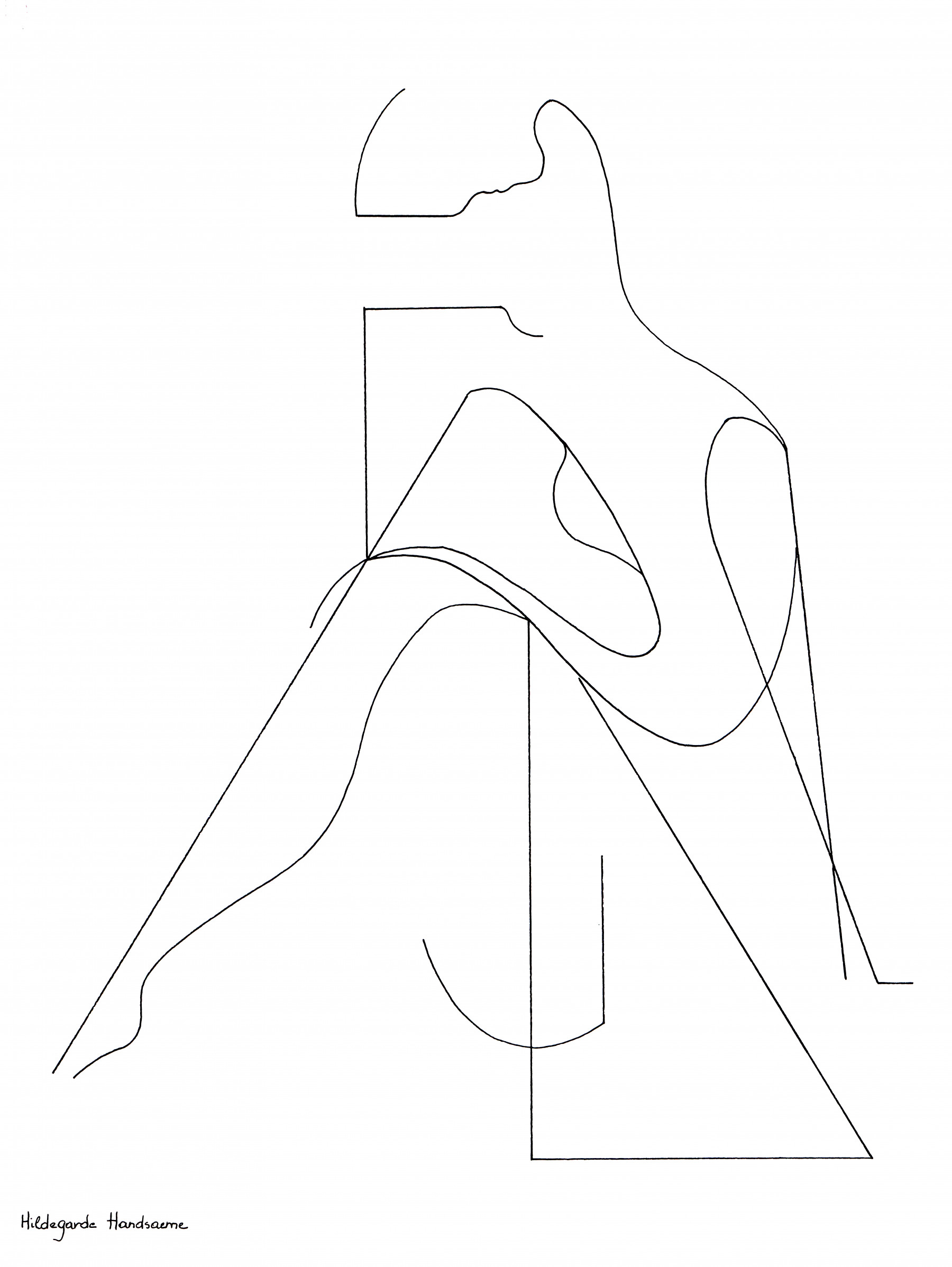 Hildegarde Handsaeme, Poésie des lignes, drawing - Artalistic online contemporary art buying and selling gallery