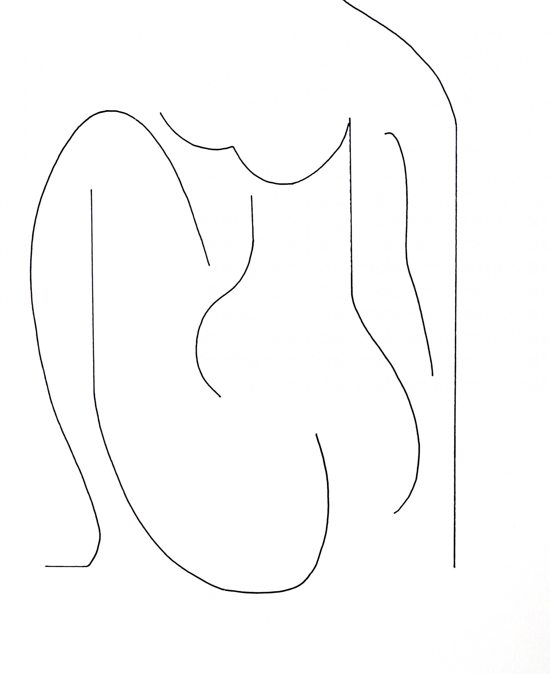 Hildegarde Handsaeme, Elégance tracée, drawing - Artalistic online contemporary art buying and selling gallery