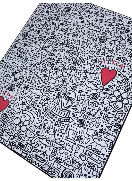 Mr Hope, Le monde de Mr.Hope 2, peinture - Galerie de vente et d’achat d’art contemporain en ligne Artalistic