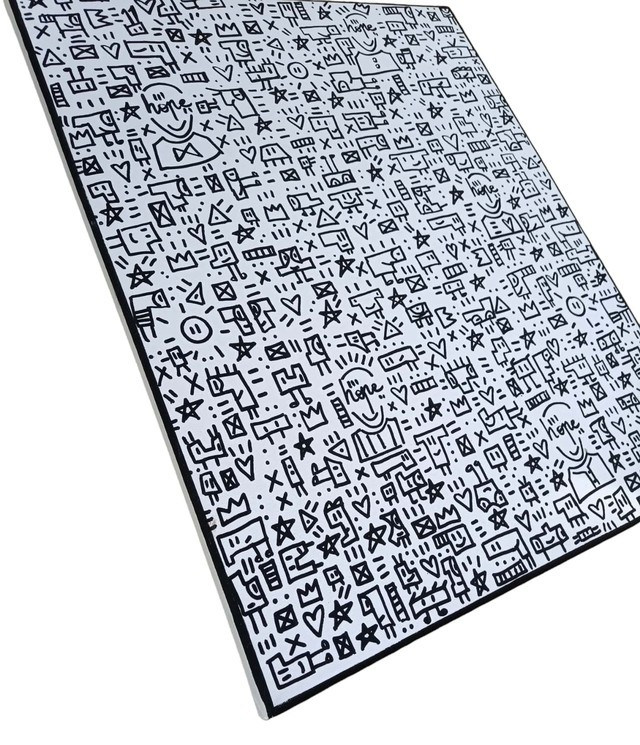 Mr Hope, Le monde de Mr Hope 1, peinture - Galerie de vente et d’achat d’art contemporain en ligne Artalistic