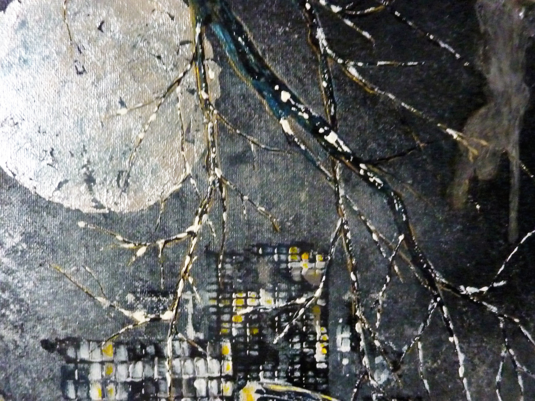 Anne Robin, Mystère de nuit, peinture - Galerie de vente et d’achat d’art contemporain en ligne Artalistic