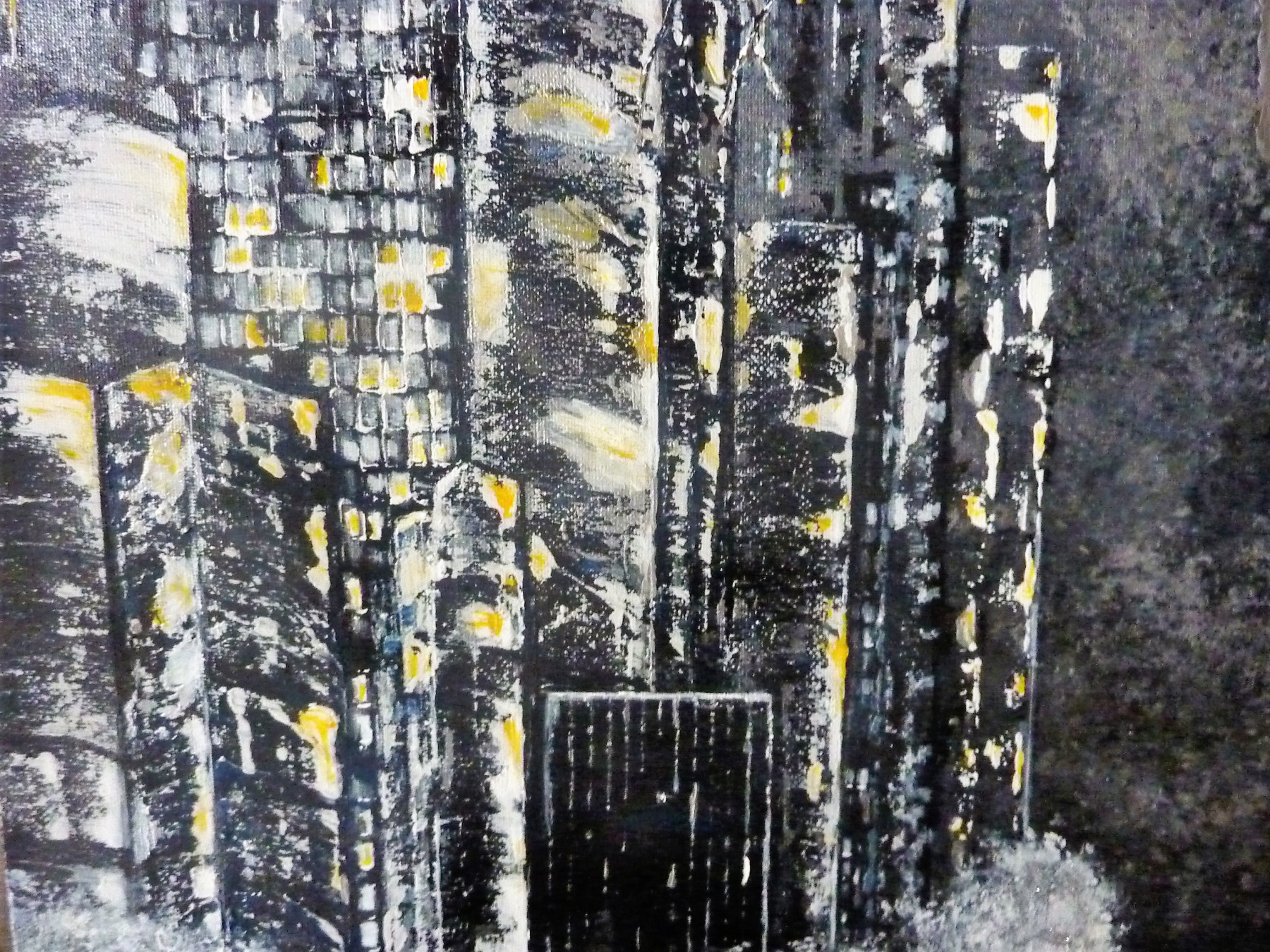 Anne Robin, Mystère de nuit, peinture - Galerie de vente et d’achat d’art contemporain en ligne Artalistic