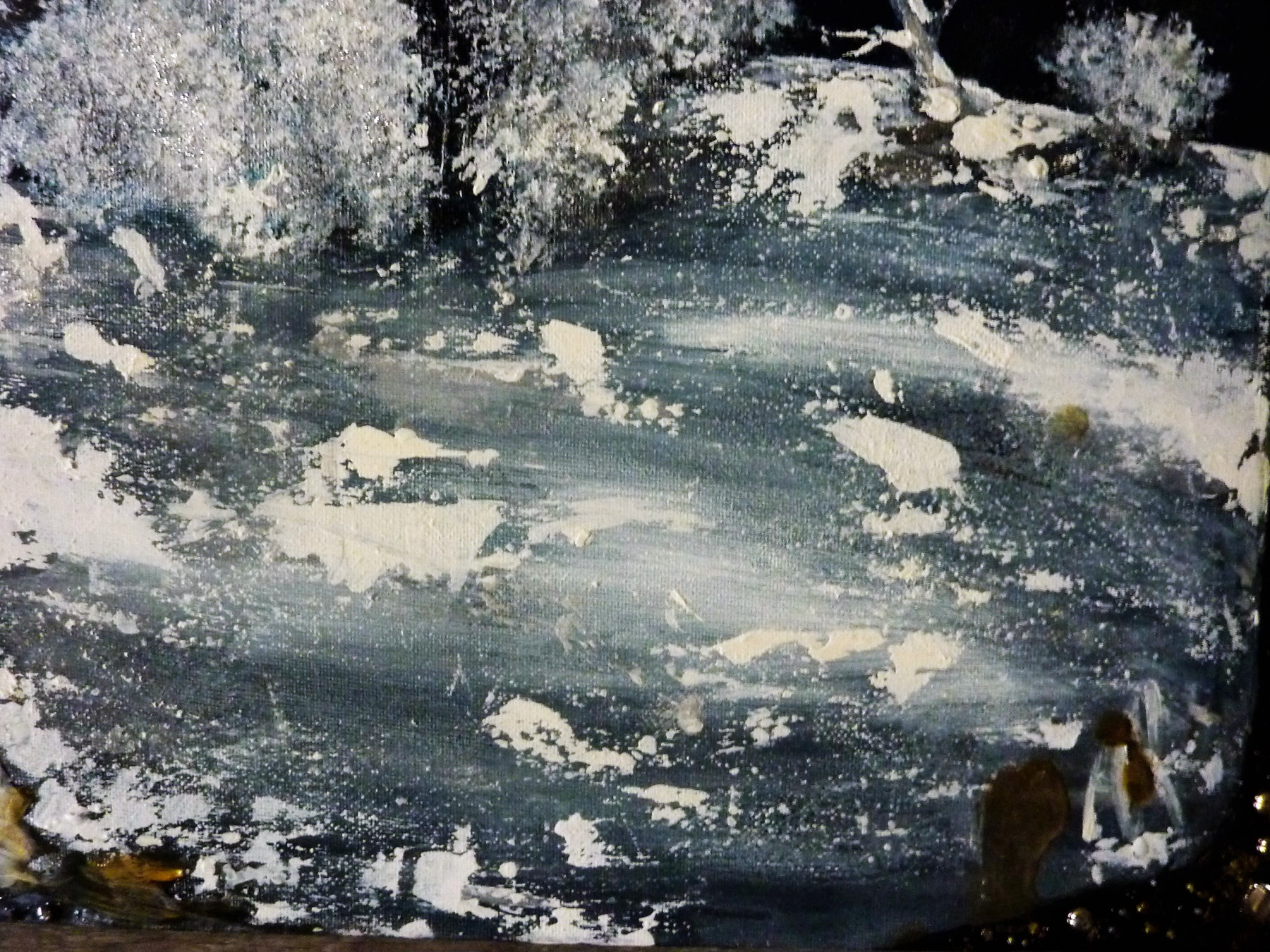Anne Robin, Mystère de nuit, peinture - Galerie de vente et d’achat d’art contemporain en ligne Artalistic