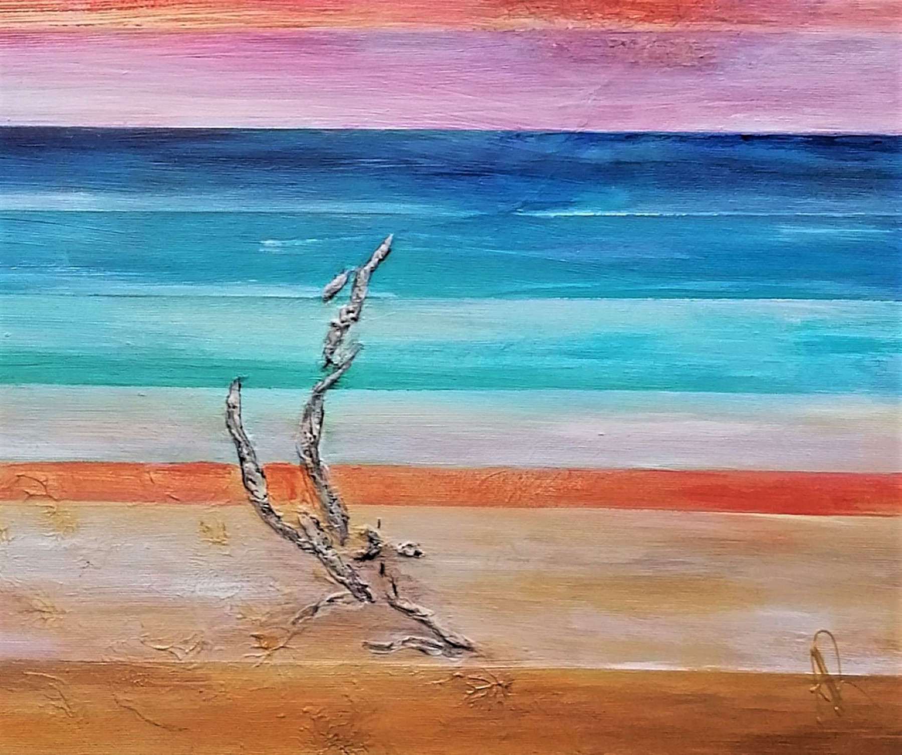 Anne Robin, Bois flotté, peinture - Galerie de vente et d’achat d’art contemporain en ligne Artalistic