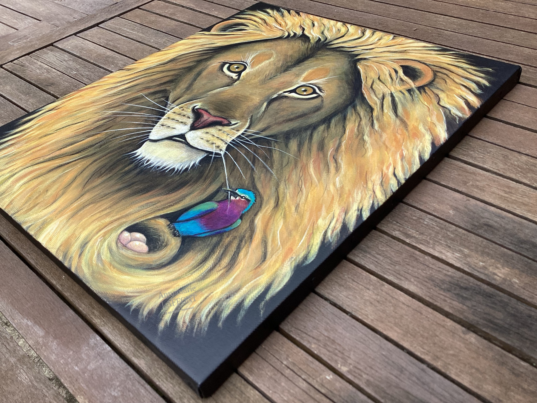 Annemarie Laffont, la sieste était longue, peinture - Galerie de vente et d’achat d’art contemporain en ligne Artalistic