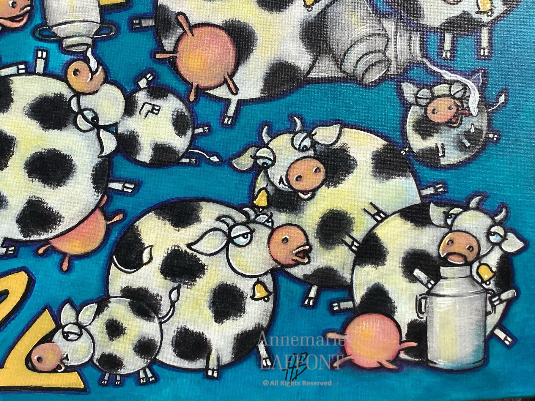Annemarie Laffont, No milk today, peinture - Galerie de vente et d’achat d’art contemporain en ligne Artalistic