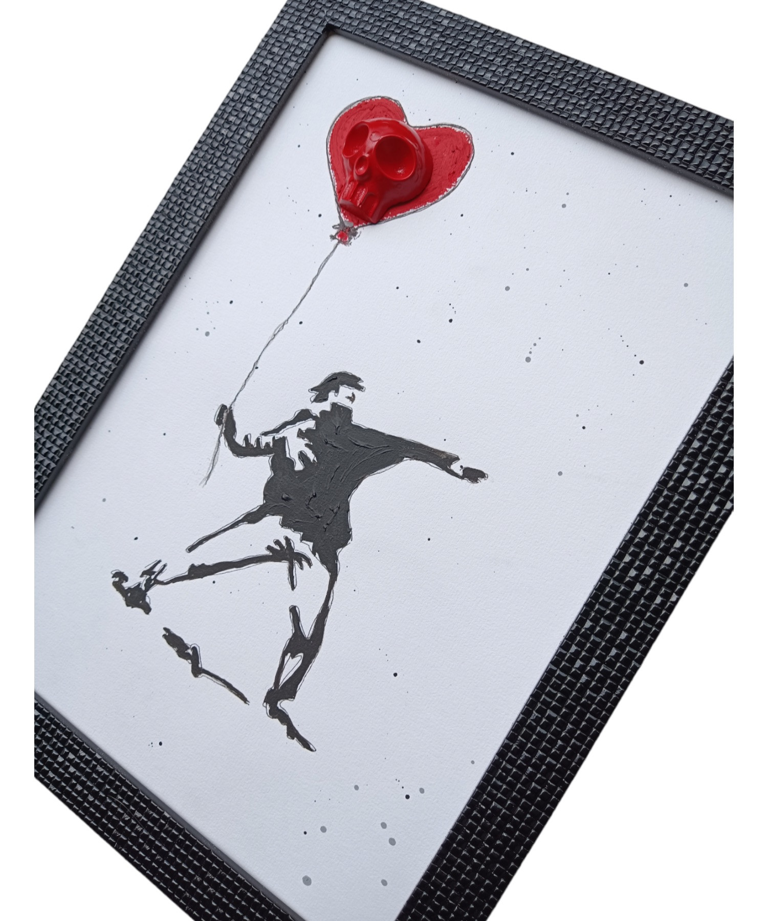 VL, Ballon heart skull, peinture - Galerie de vente et d’achat d’art contemporain en ligne Artalistic