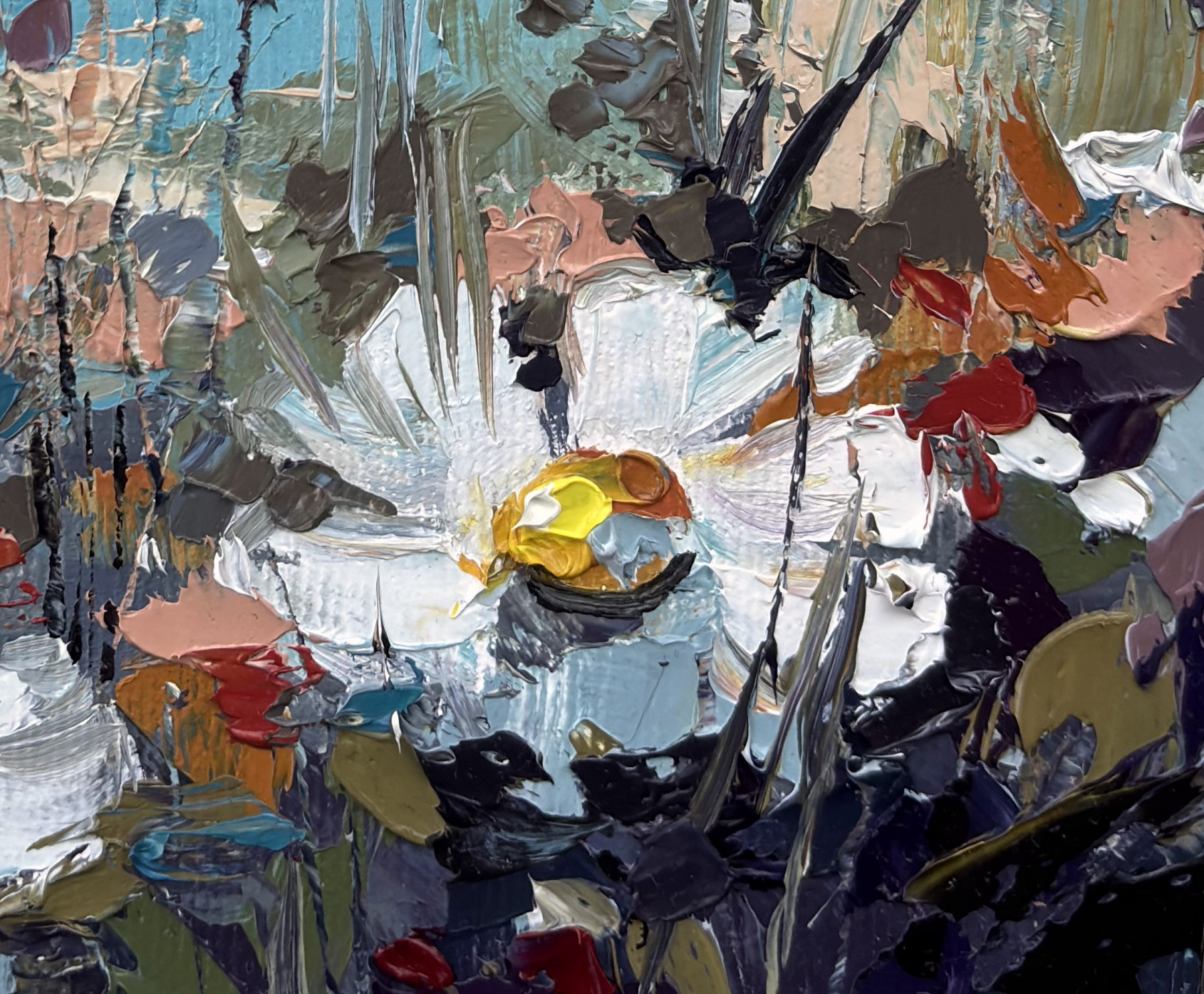 Oxypoint, Blooming seashore, peinture - Galerie de vente et d’achat d’art contemporain en ligne Artalistic