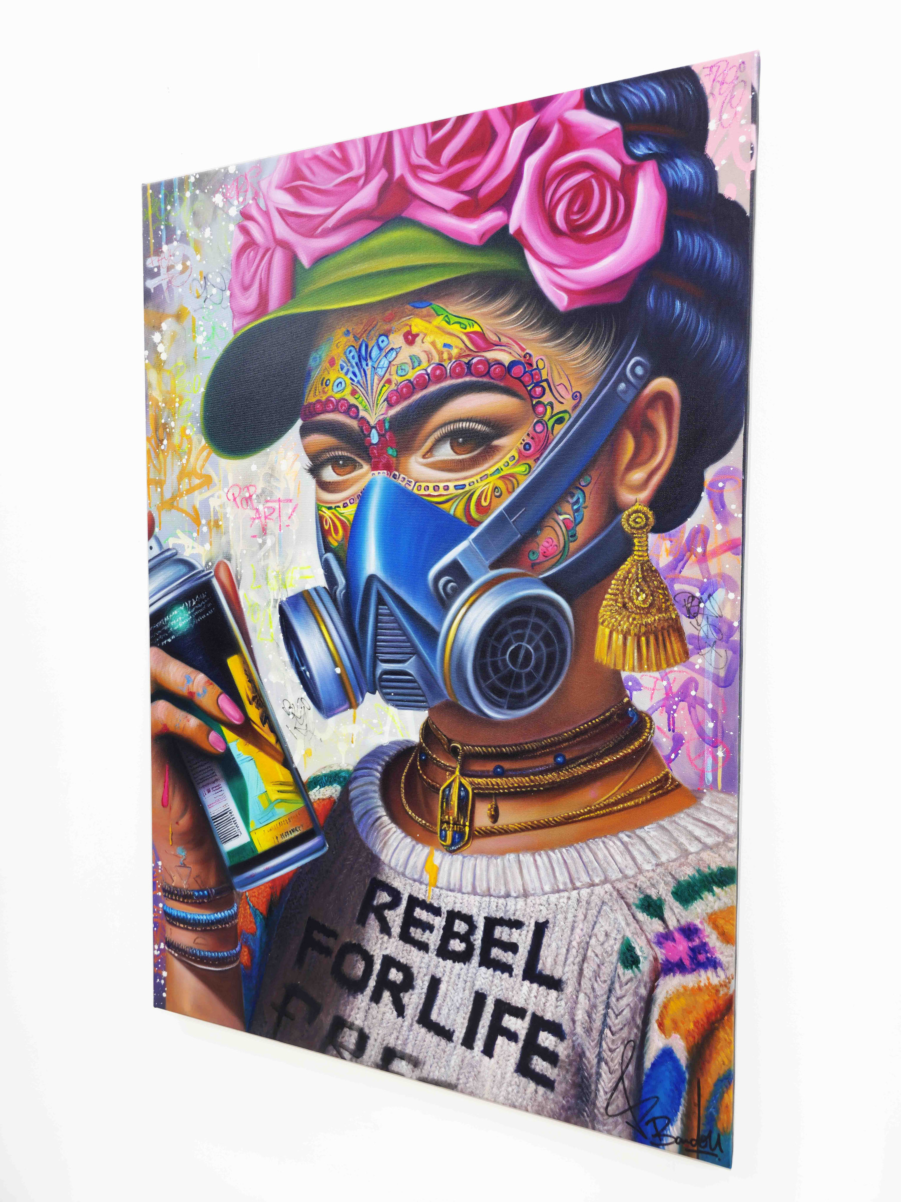 Vincent Bardou, Frida Kahlo, peinture - Galerie de vente et d’achat d’art contemporain en ligne Artalistic