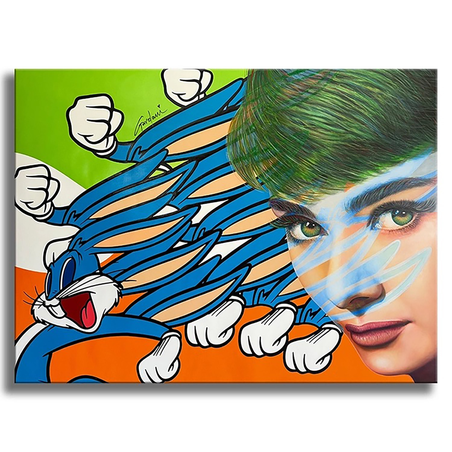 Gardani, Chasing Audrey Hepburn, peinture - Galerie de vente et d’achat d’art contemporain en ligne Artalistic