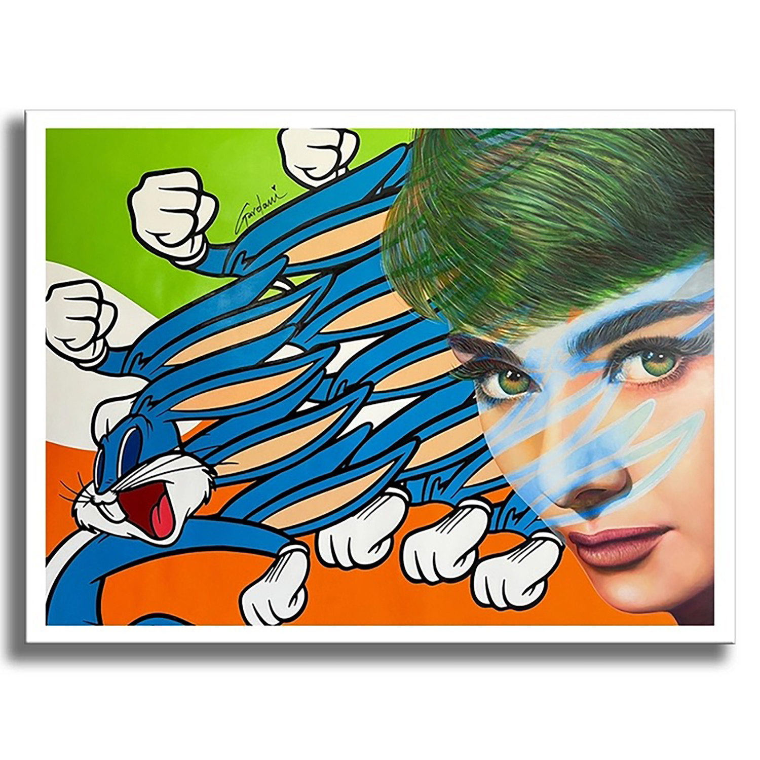 Gardani, Chasing Audrey Hepburn, peinture - Galerie de vente et d’achat d’art contemporain en ligne Artalistic