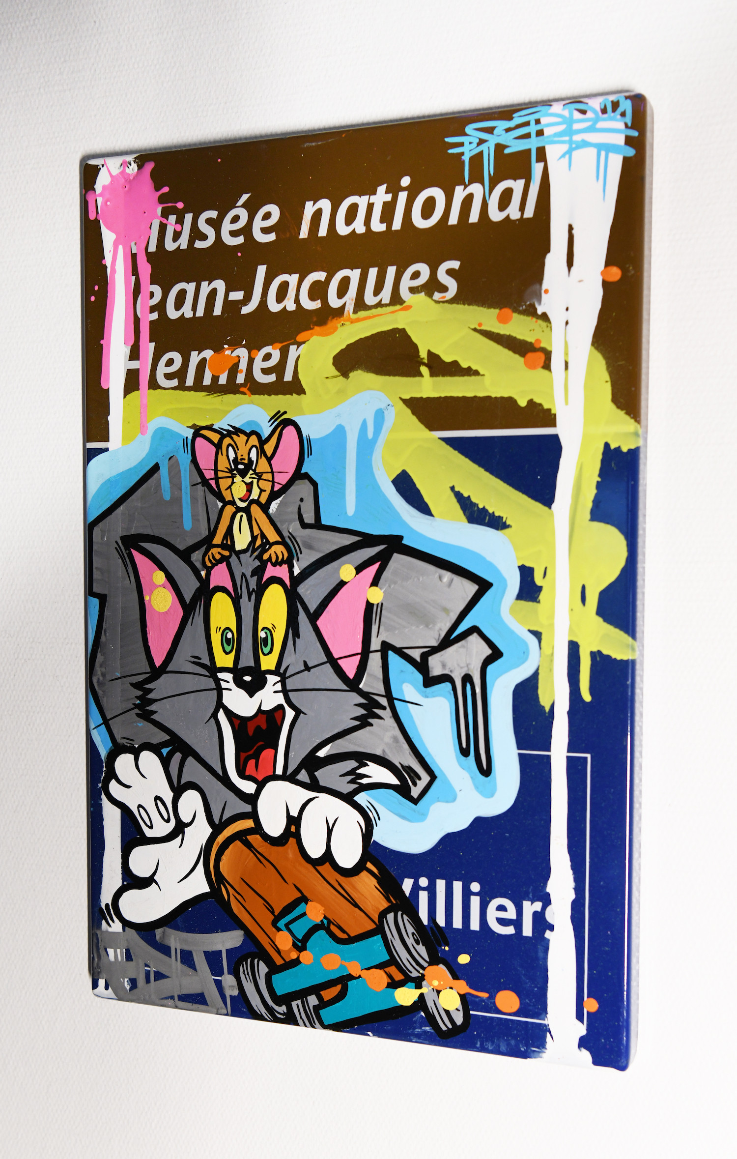 Fat, Tom&Jerry skateboard, peinture - Galerie de vente et d’achat d’art contemporain en ligne Artalistic