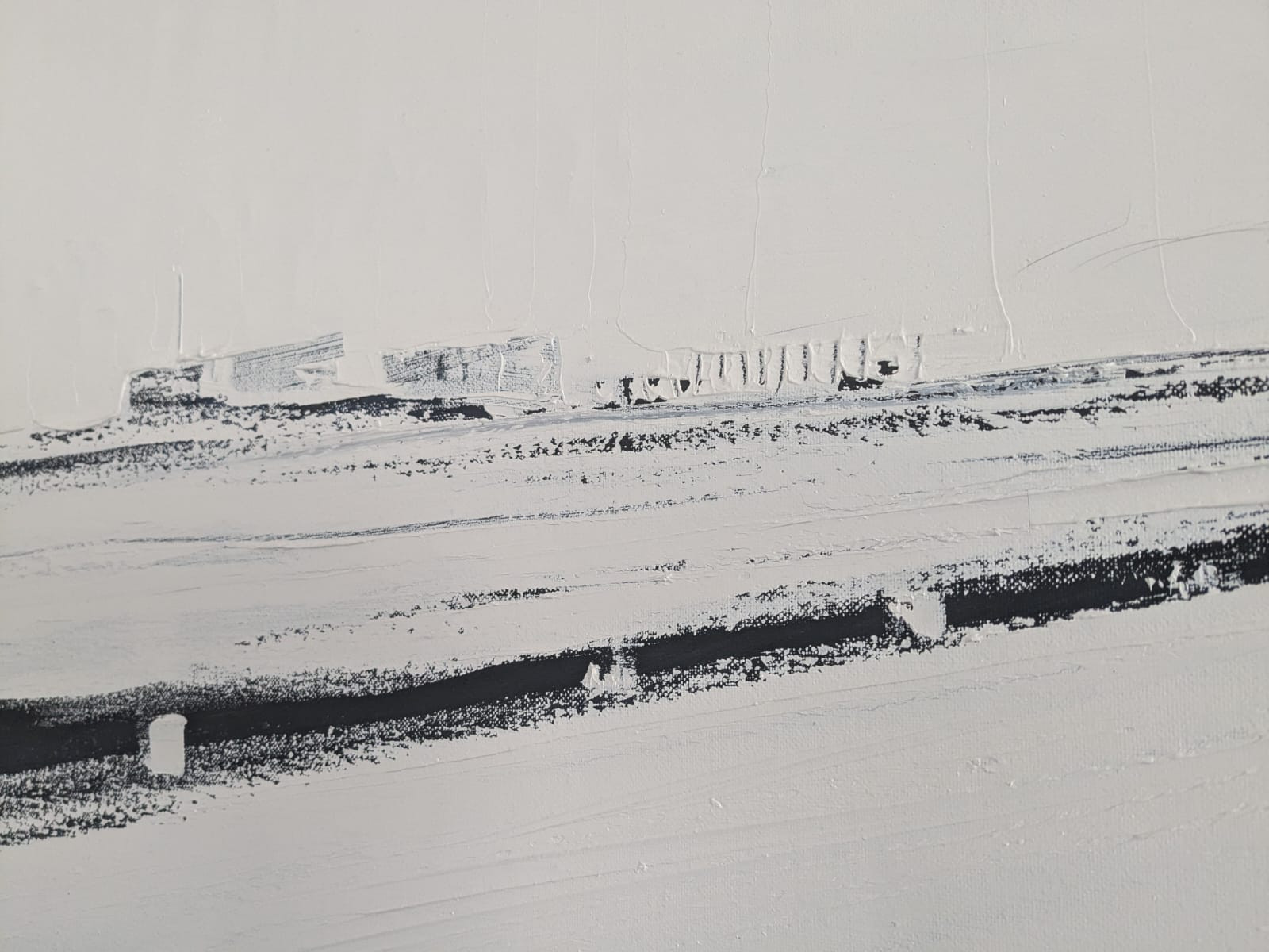 Jean-Marc Dallanegra, Route blanche, peinture - Galerie de vente et d’achat d’art contemporain en ligne Artalistic
