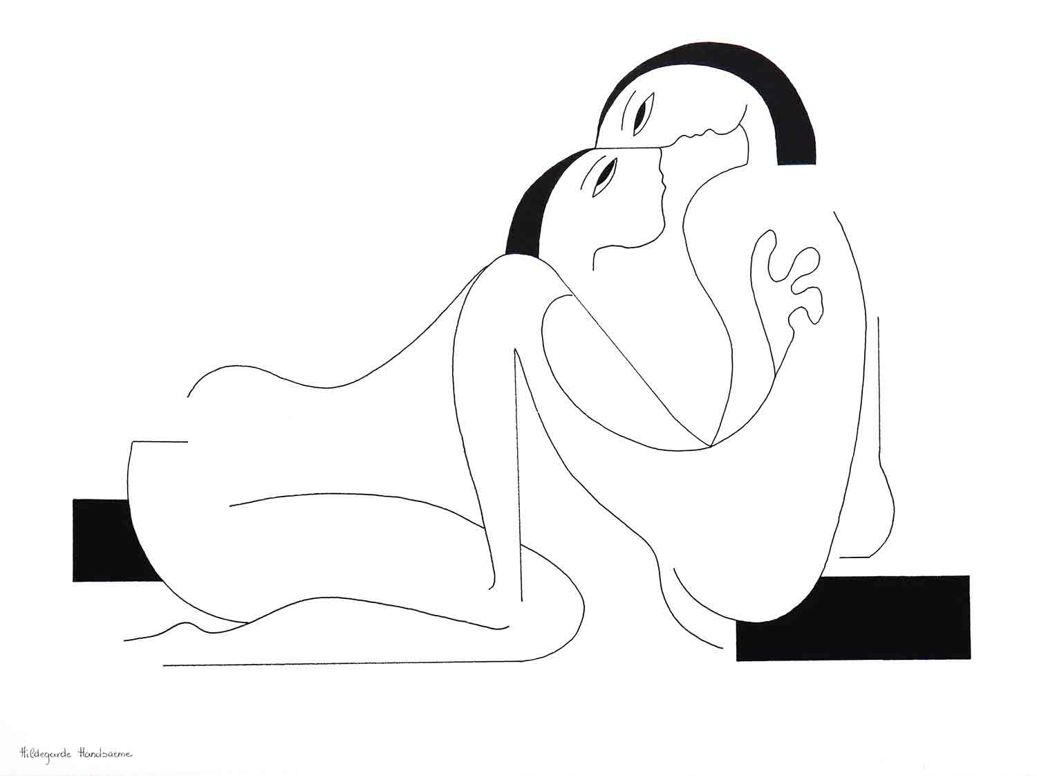 Hildegarde Handsaeme, Bound of love II, dessin - Galerie de vente et d’achat d’art contemporain en ligne Artalistic