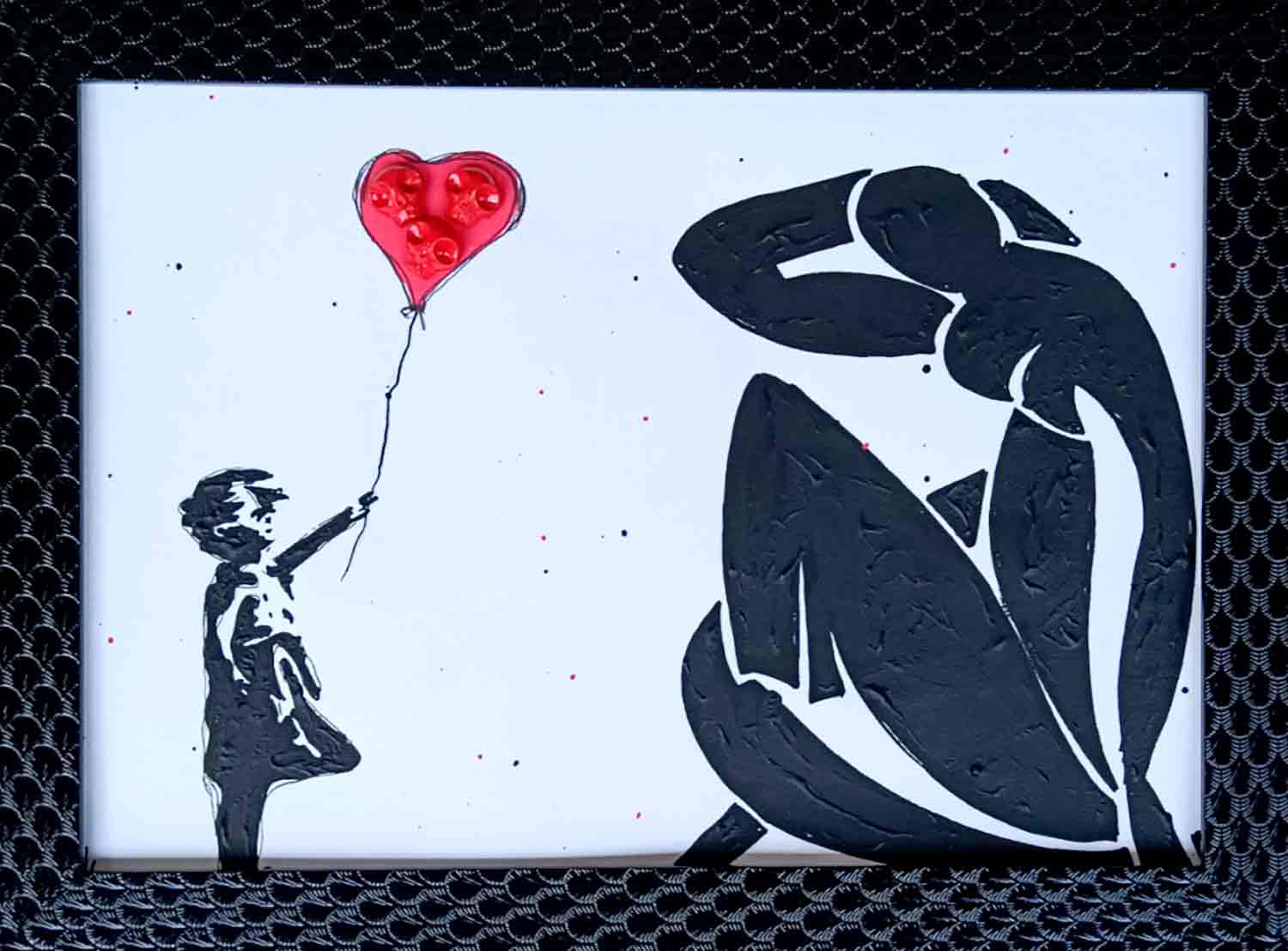 VL, Banksyskull & Matisse, dessin - Galerie de vente et d’achat d’art contemporain en ligne Artalistic