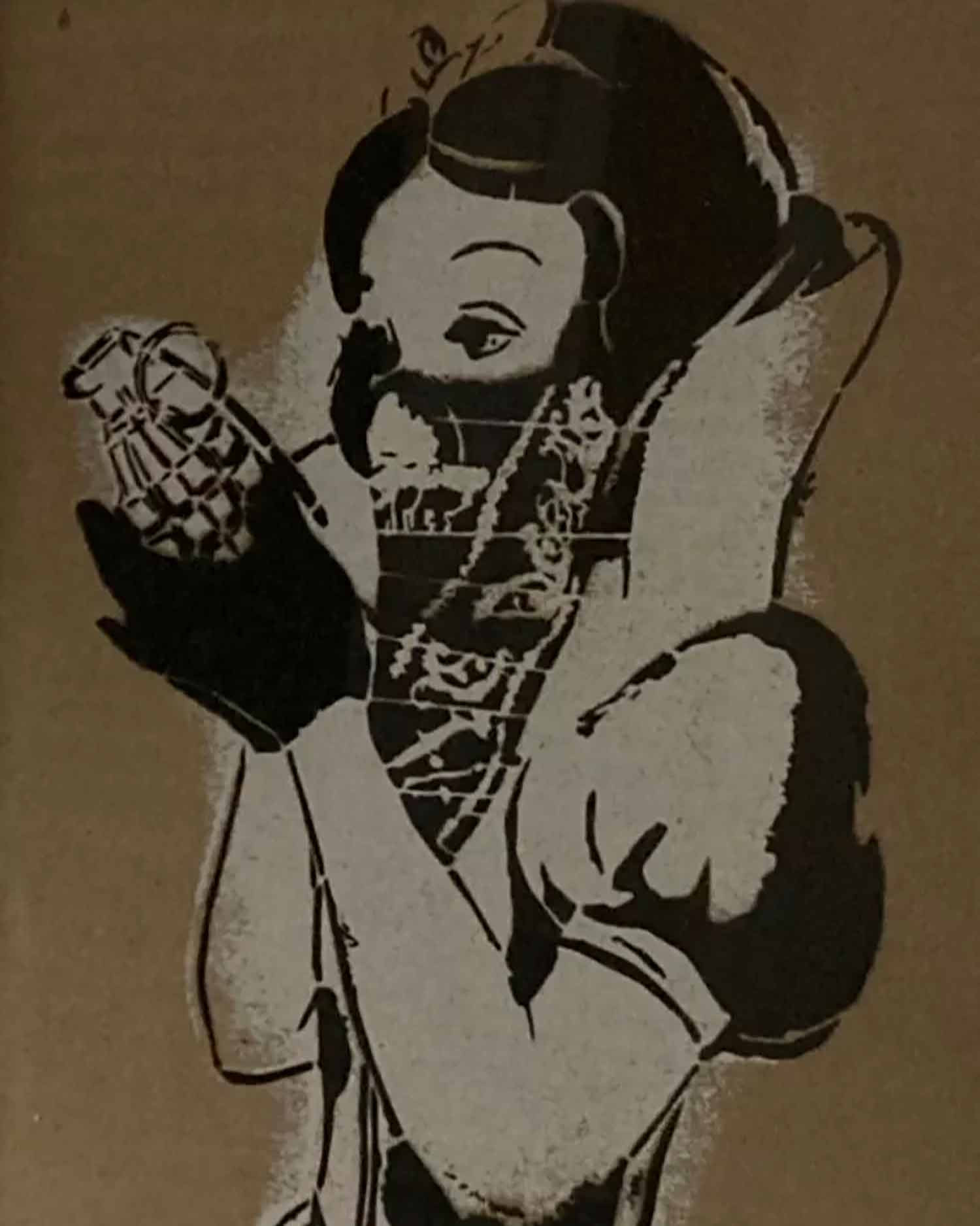 Banksy, Blanche neige, dessin - Galerie de vente et d’achat d’art contemporain en ligne Artalistic