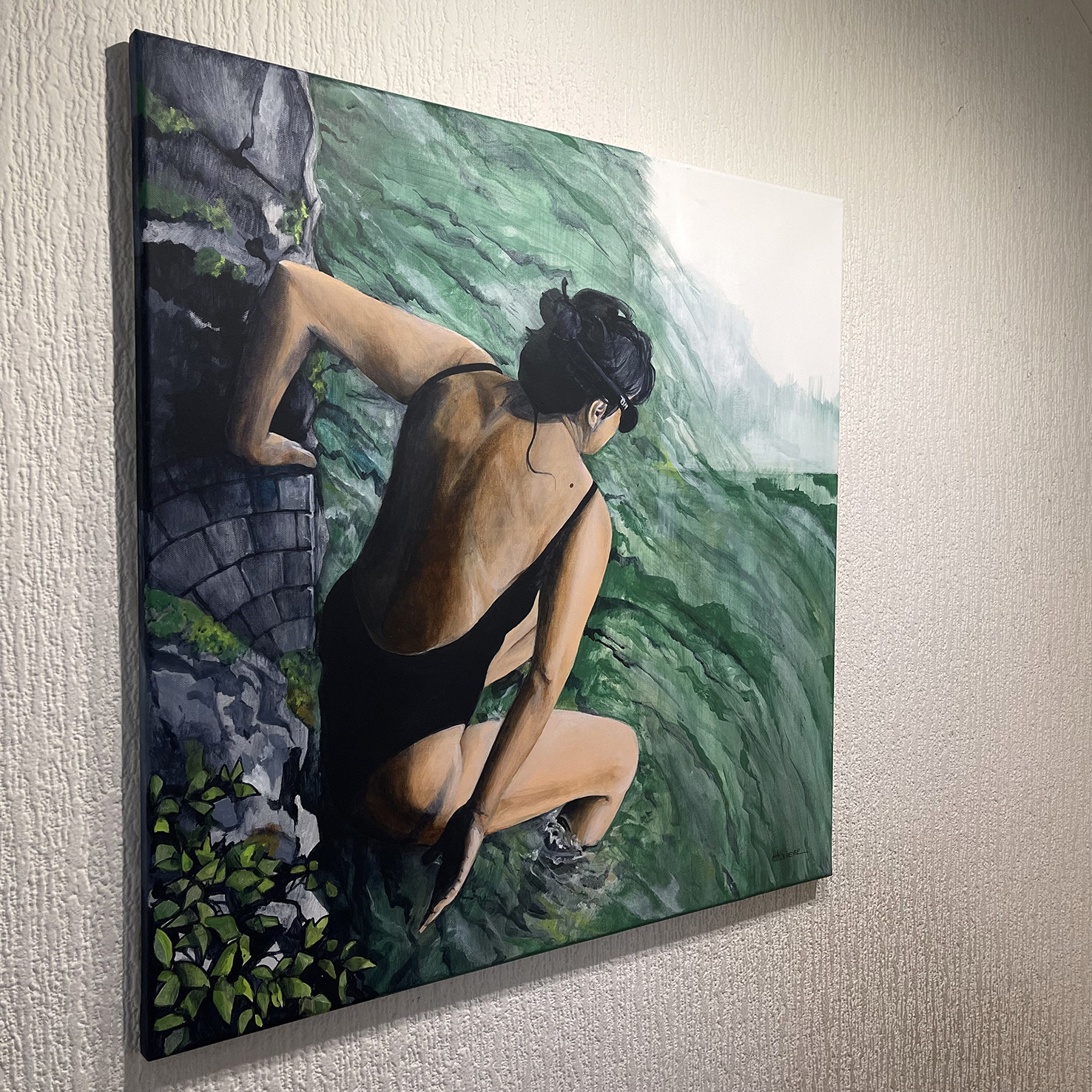 Alain Rouschmeyer, Dos nu, peinture - Galerie de vente et d’achat d’art contemporain en ligne Artalistic