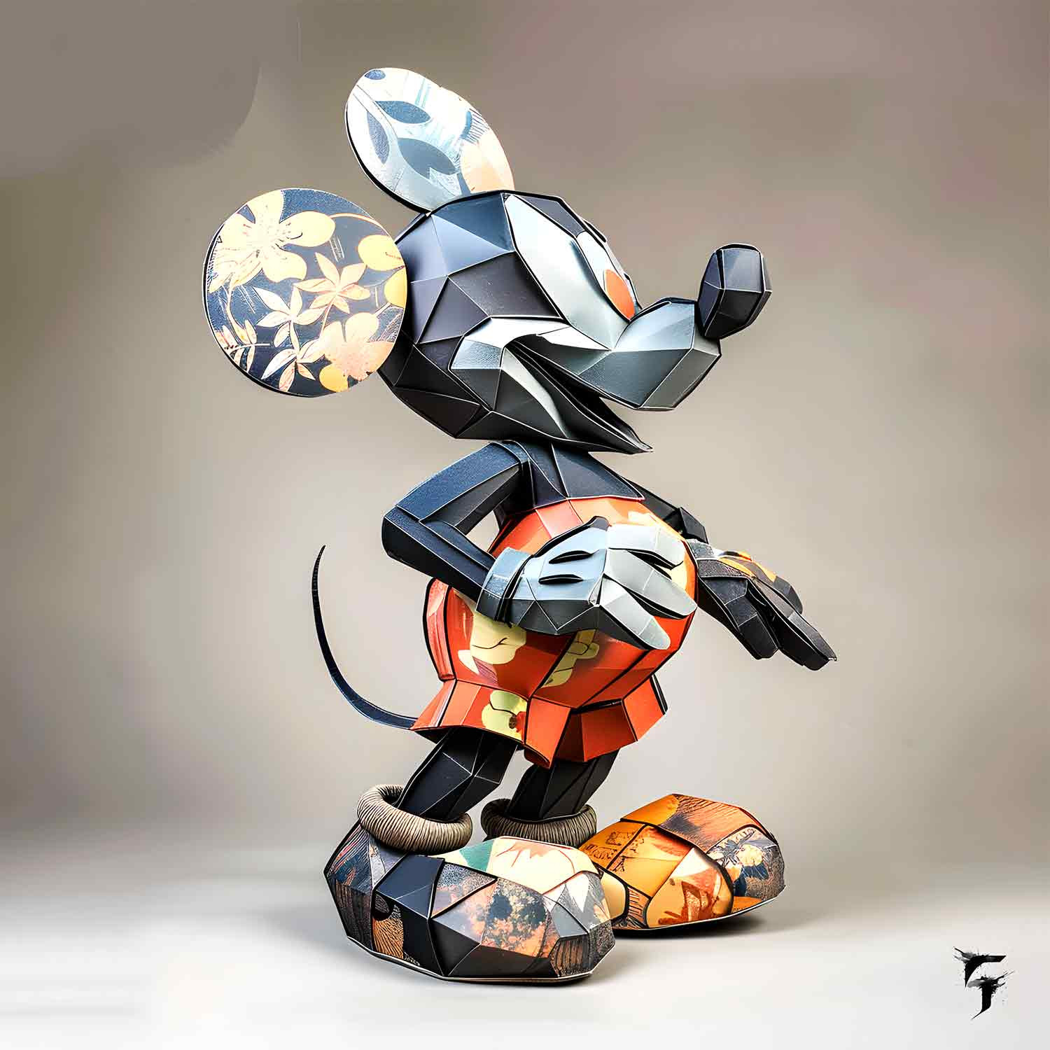 Chroma, Mickey en origami, edition - Galerie de vente et d’achat d’art contemporain en ligne Artalistic