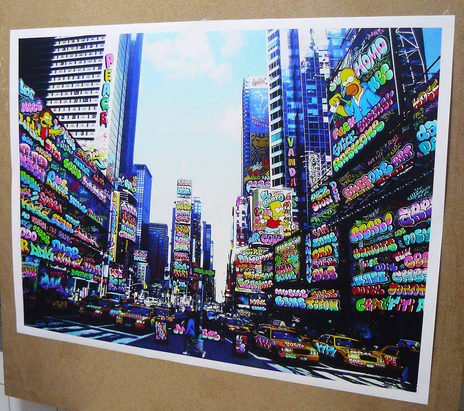 Ches, Vandalism in NY Times Square, edition - Artalistic online contemporary art buying and selling gallery