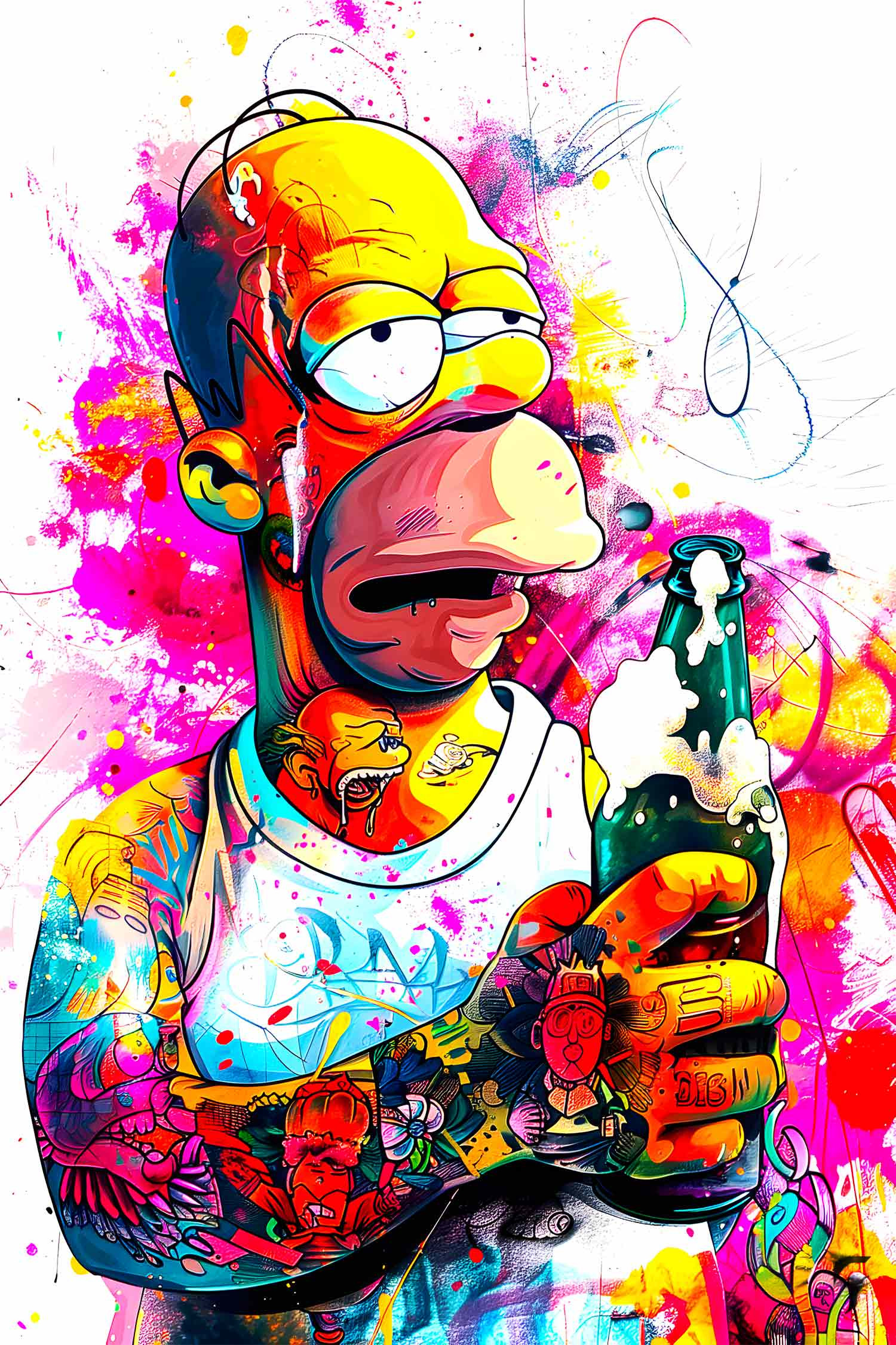 Chroma, la gueule de bois d'homer, edition - Galerie de vente et d’achat d’art contemporain en ligne Artalistic