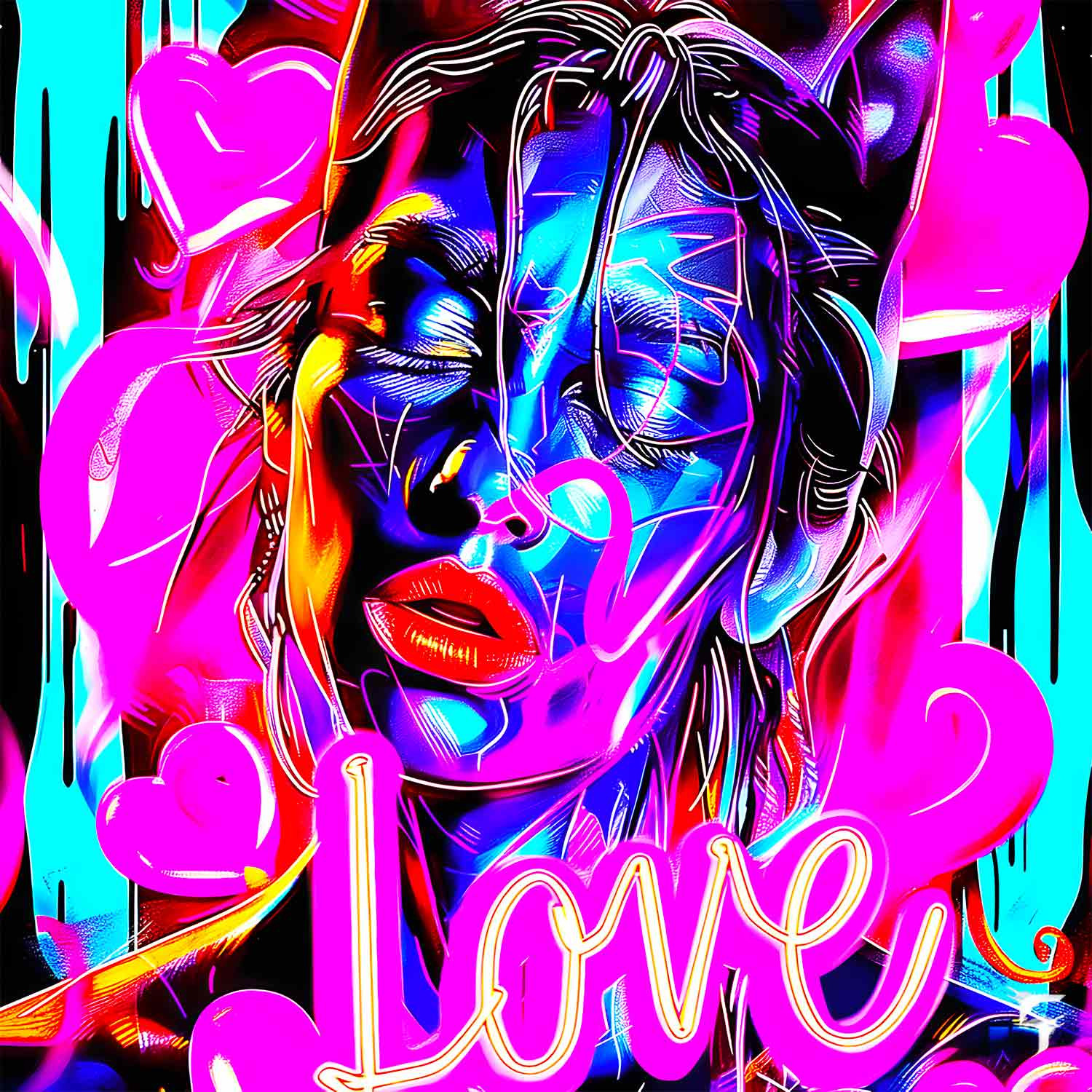 Chroma, Néon Love, edition - Galerie de vente et d’achat d’art contemporain en ligne Artalistic