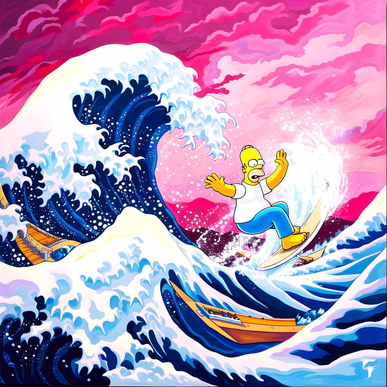 Chroma, Homer Simpson, edition - Galerie de vente et d’achat d’art contemporain en ligne Artalistic