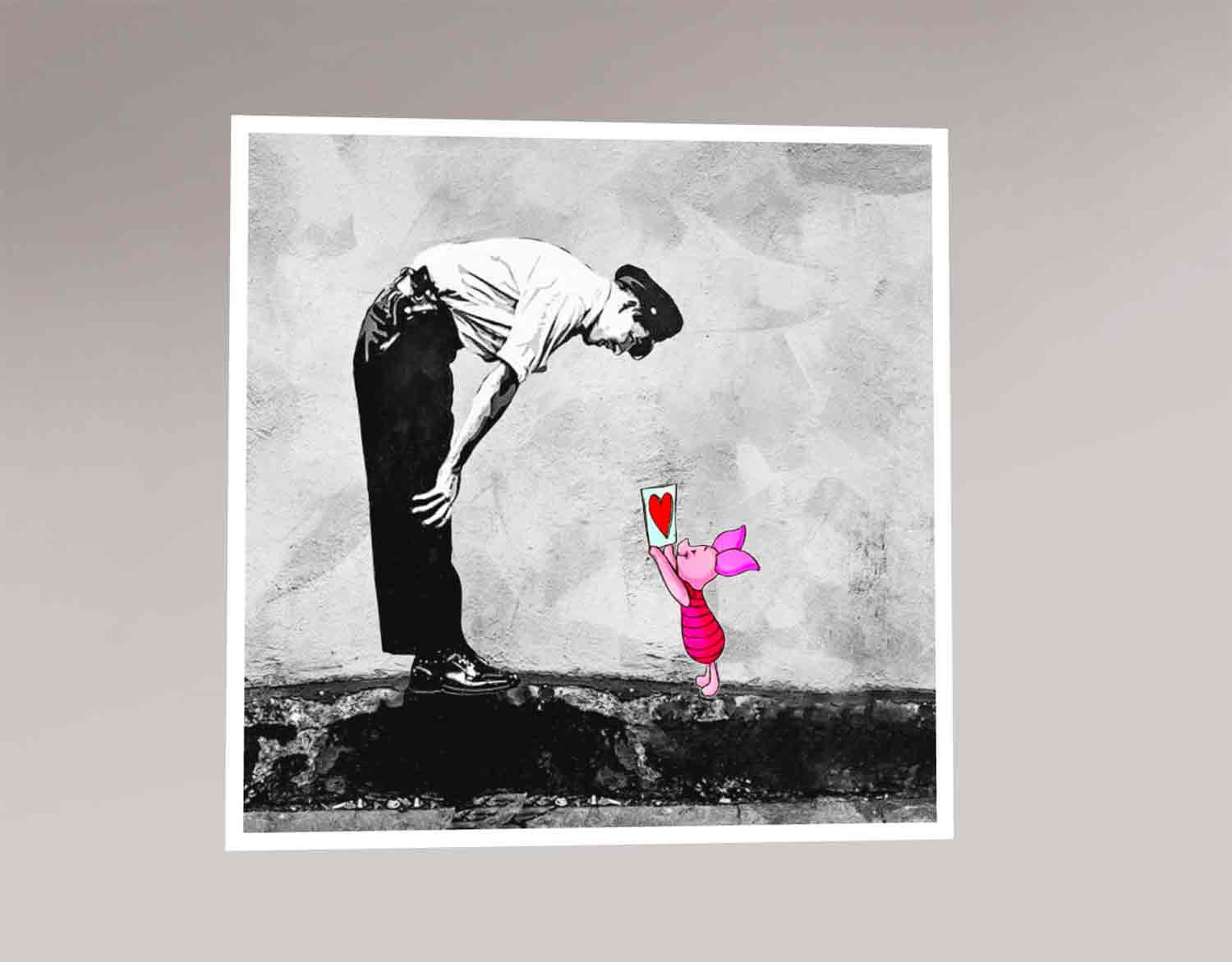 Benny Arte, Banksy, hello Porcinet, edition - Galerie de vente et d’achat d’art contemporain en ligne Artalistic