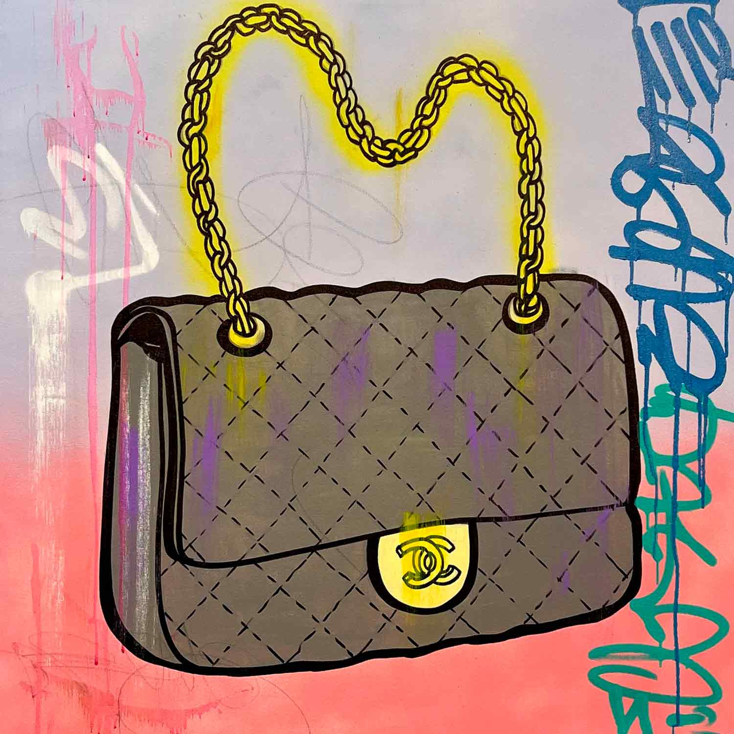 Dessin sac shop chanel