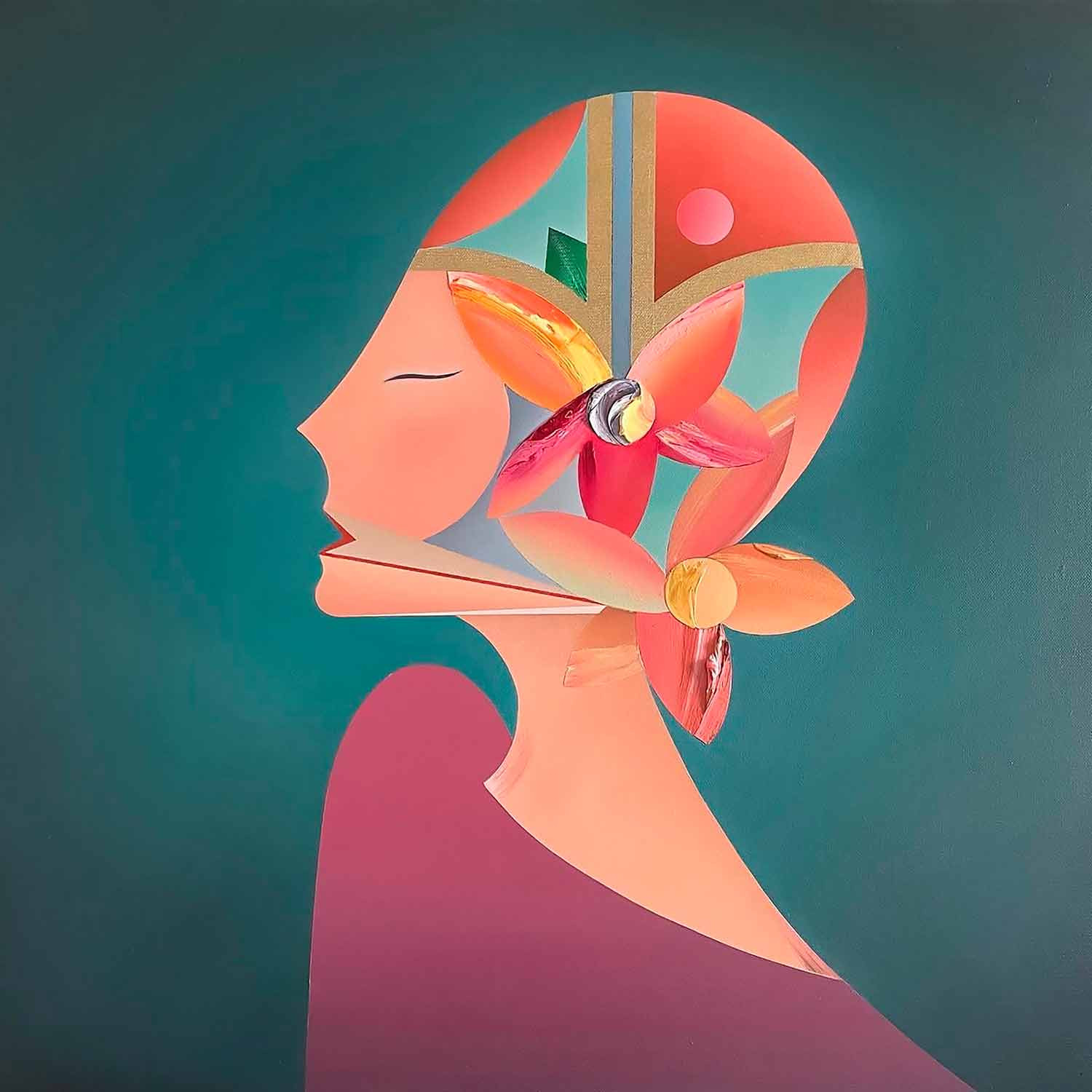 Charly Lehericey, Emancipation, peinture - Galerie de vente et d’achat d’art contemporain en ligne Artalistic