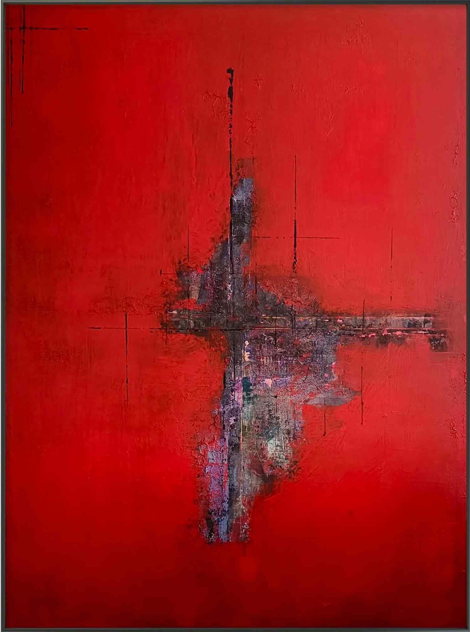 Mdmart, The last line, peinture - Galerie de vente et d’achat d’art contemporain en ligne Artalistic