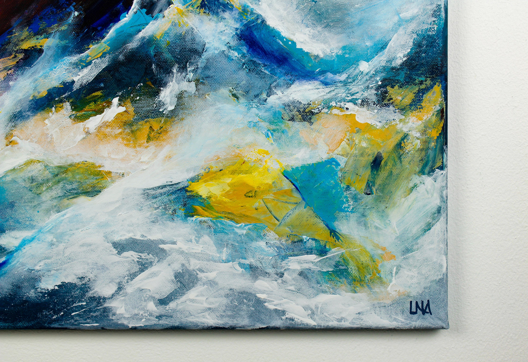 Helena Monniello, Grand bleu, peinture - Galerie de vente et d’achat d’art contemporain en ligne Artalistic