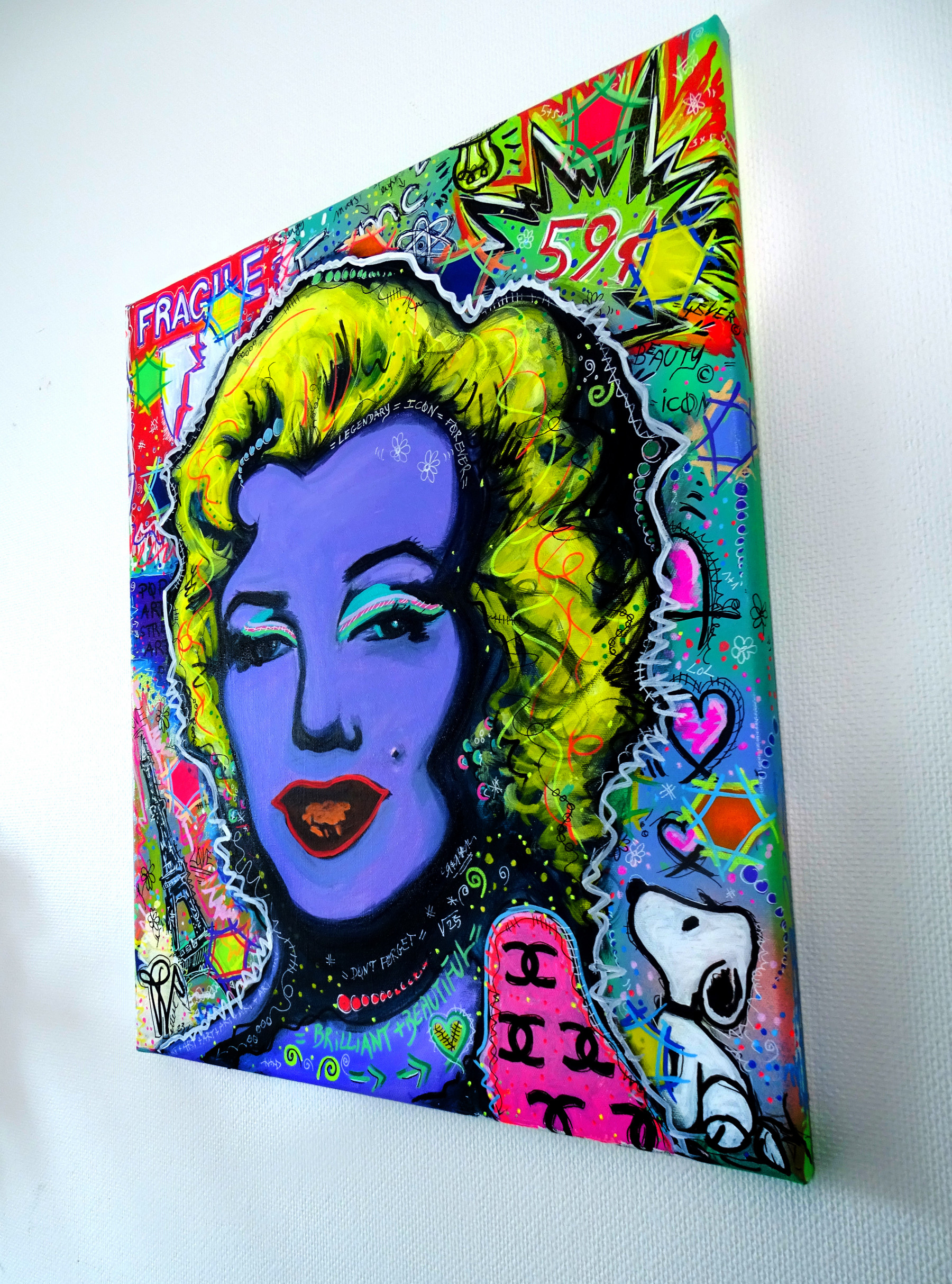Priscilla Vettese, Hex legendary Marilyn, peinture - Galerie de vente et d’achat d’art contemporain en ligne Artalistic