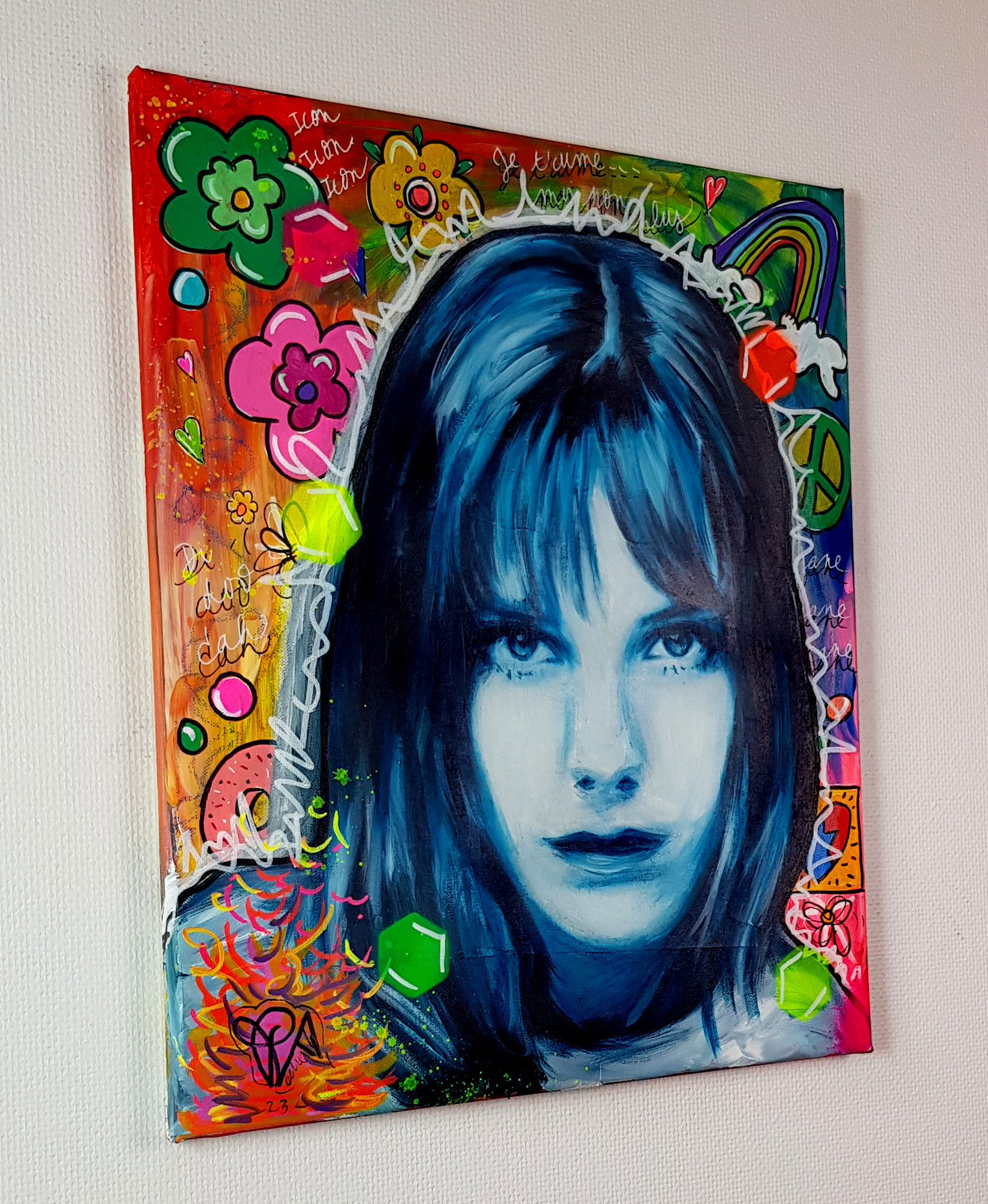 Priscilla Vettese, Icon Jane B, peinture - Galerie de vente et d’achat d’art contemporain en ligne Artalistic