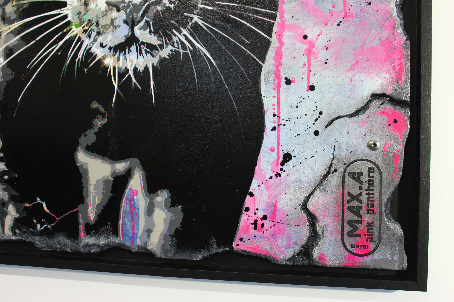Max Andriot, Pink panthère, peinture - Galerie de vente et d’achat d’art contemporain en ligne Artalistic