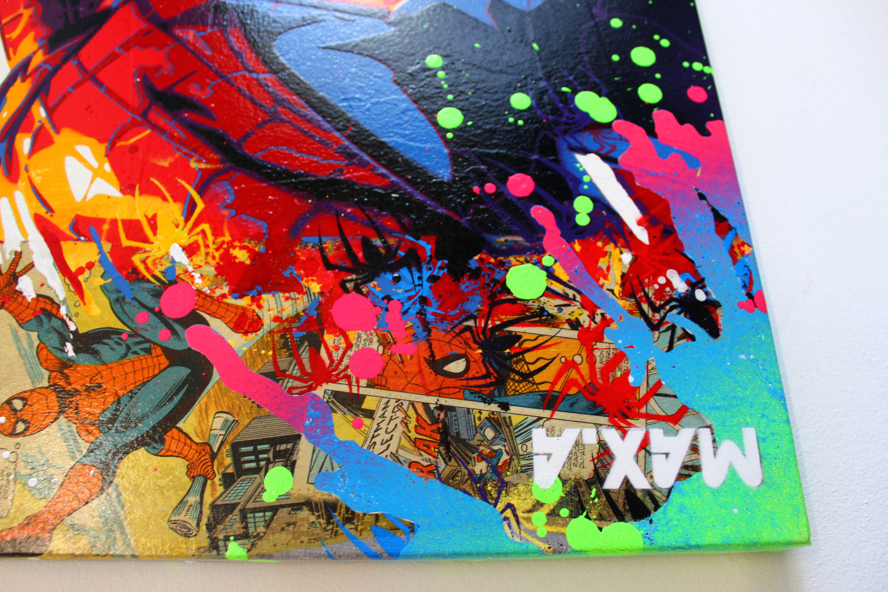 Max Andriot, Spiderman, peinture - Galerie de vente et d’achat d’art contemporain en ligne Artalistic
