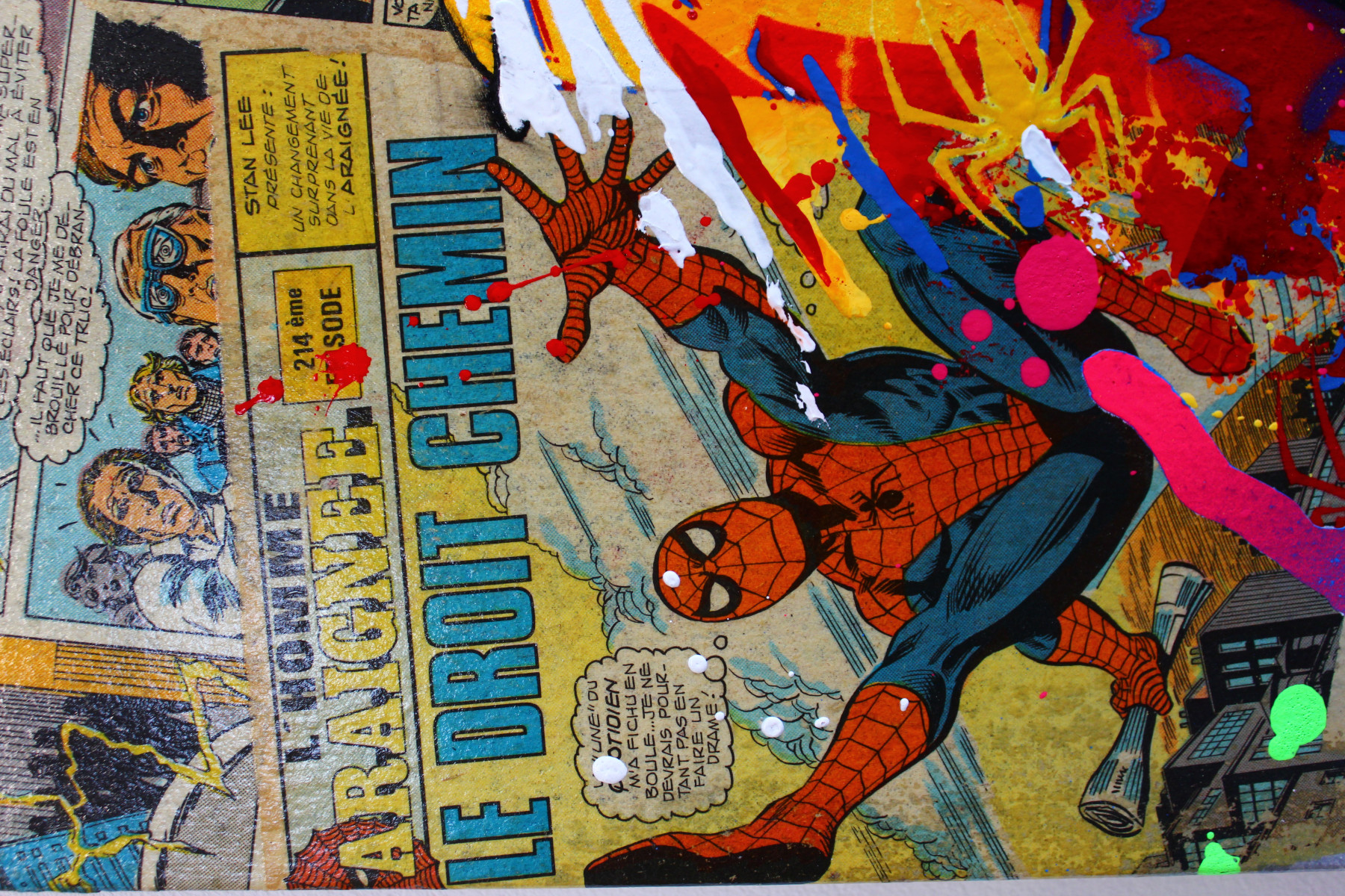 Max Andriot, Spiderman, peinture - Galerie de vente et d’achat d’art contemporain en ligne Artalistic