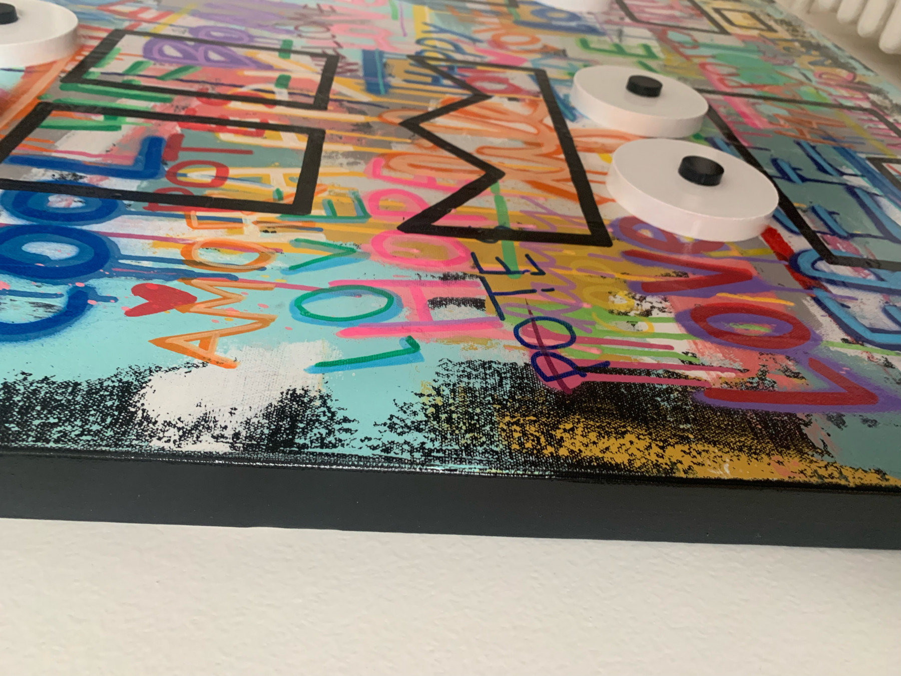 Mam, Les 4 Potos, peinture - Galerie de vente et d’achat d’art contemporain en ligne Artalistic