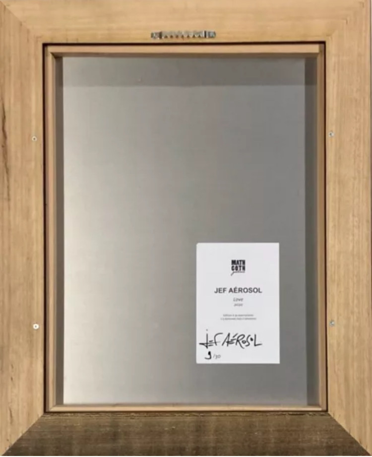Jef Aerosol, Love, edition - Galerie de vente et d’achat d’art contemporain en ligne Artalistic