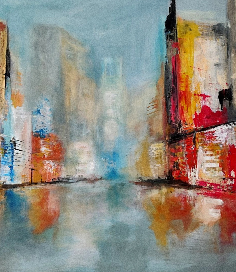 Marie Line Robert, Street 2, peinture - Galerie de vente et d’achat d’art contemporain en ligne Artalistic