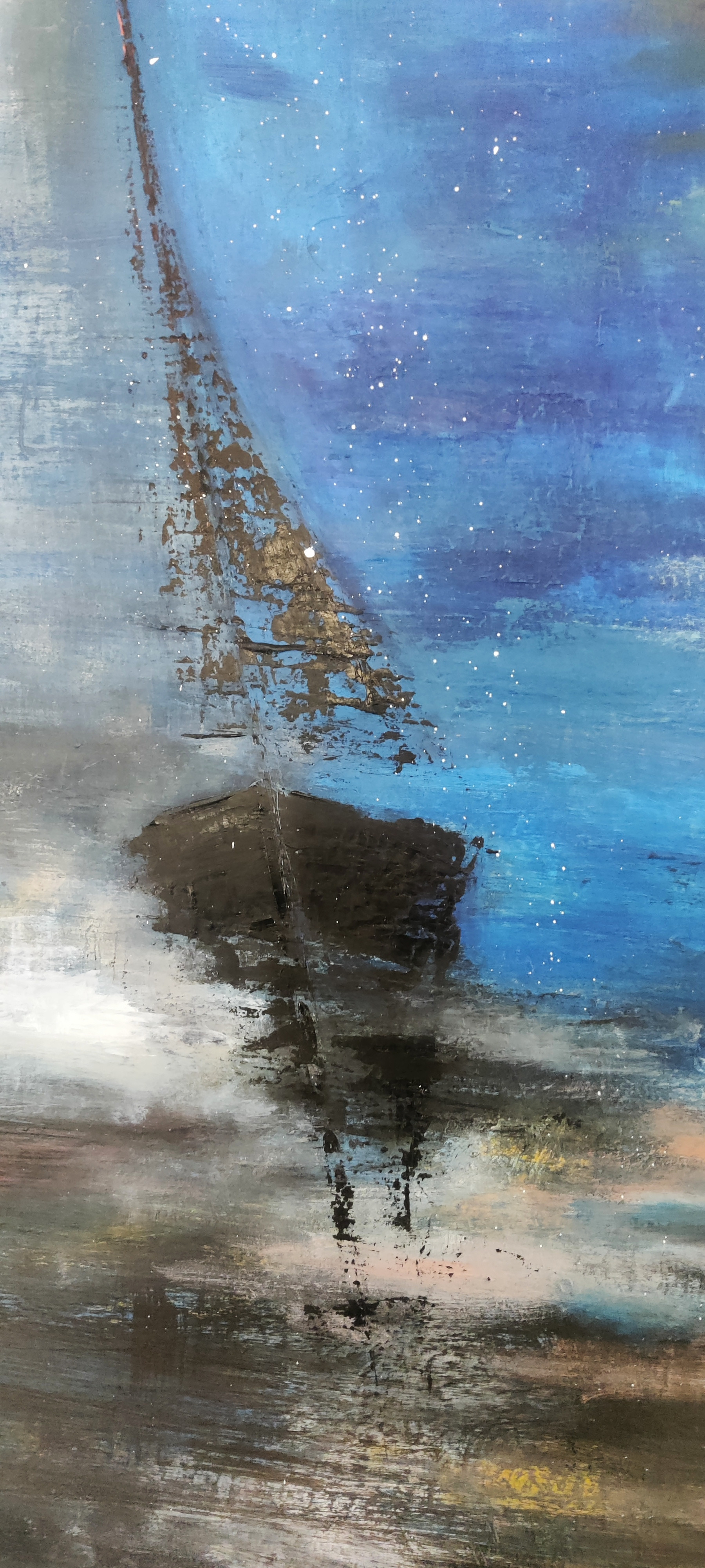 Marie Line Robert, Bateau ivre, peinture - Galerie de vente et d’achat d’art contemporain en ligne Artalistic