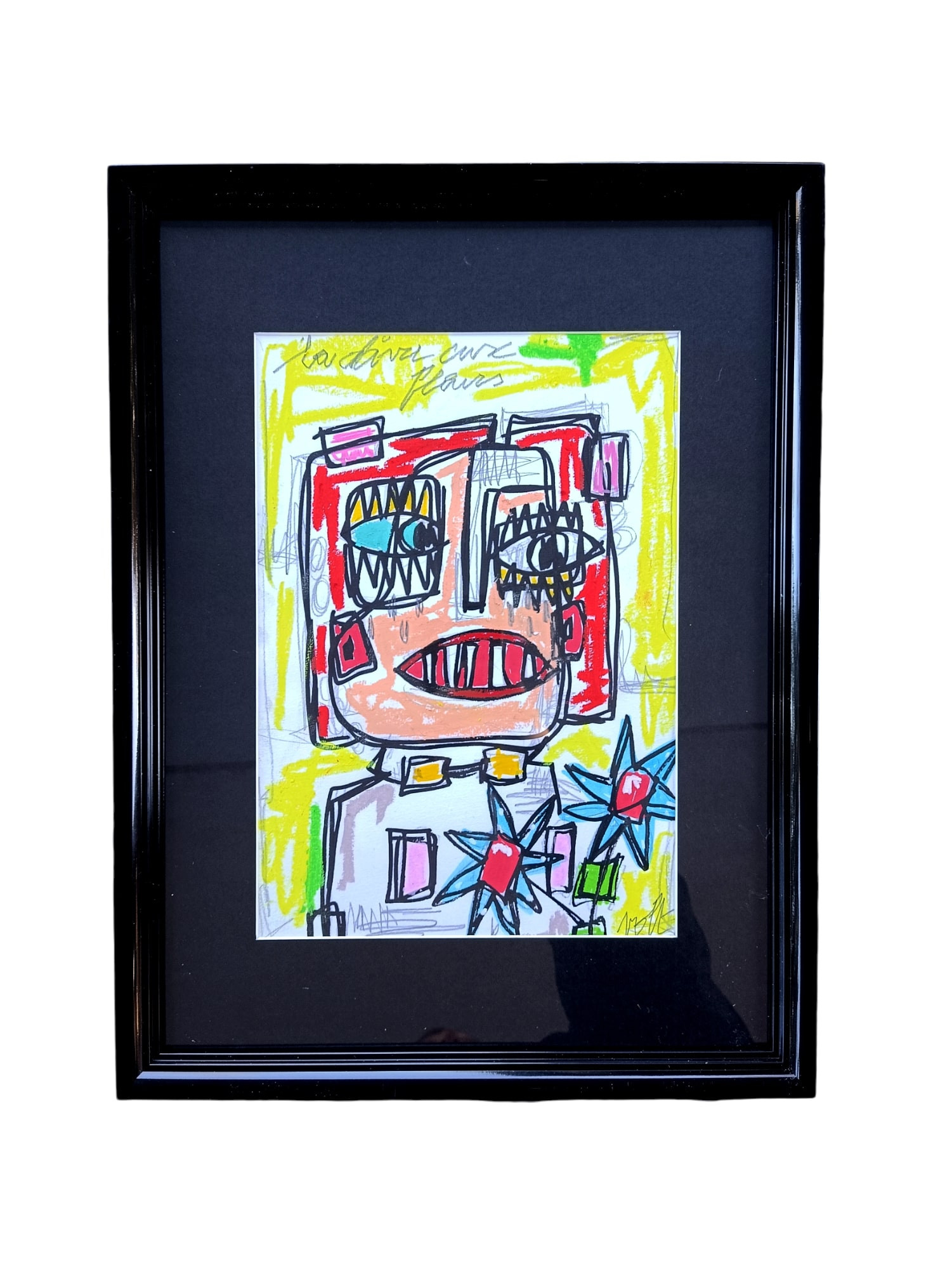 Volt, La diva aux fleurs, peinture - Galerie de vente et d’achat d’art contemporain en ligne Artalistic