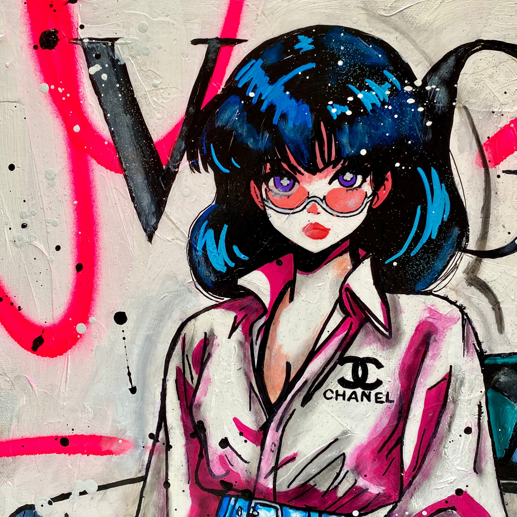 Pauline Cornée, Vogue is vogue, peinture - Galerie de vente et d’achat d’art contemporain en ligne Artalistic