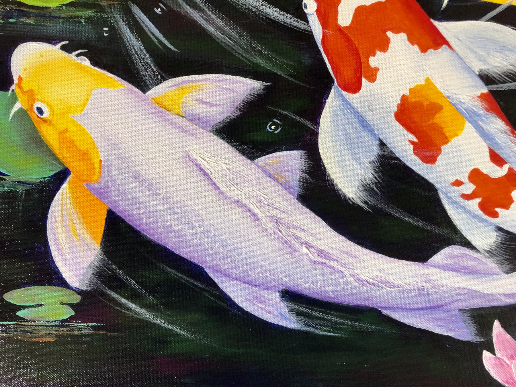 Françoise Augustine, Jardin d'eau, peinture - Galerie de vente et d’achat d’art contemporain en ligne Artalistic